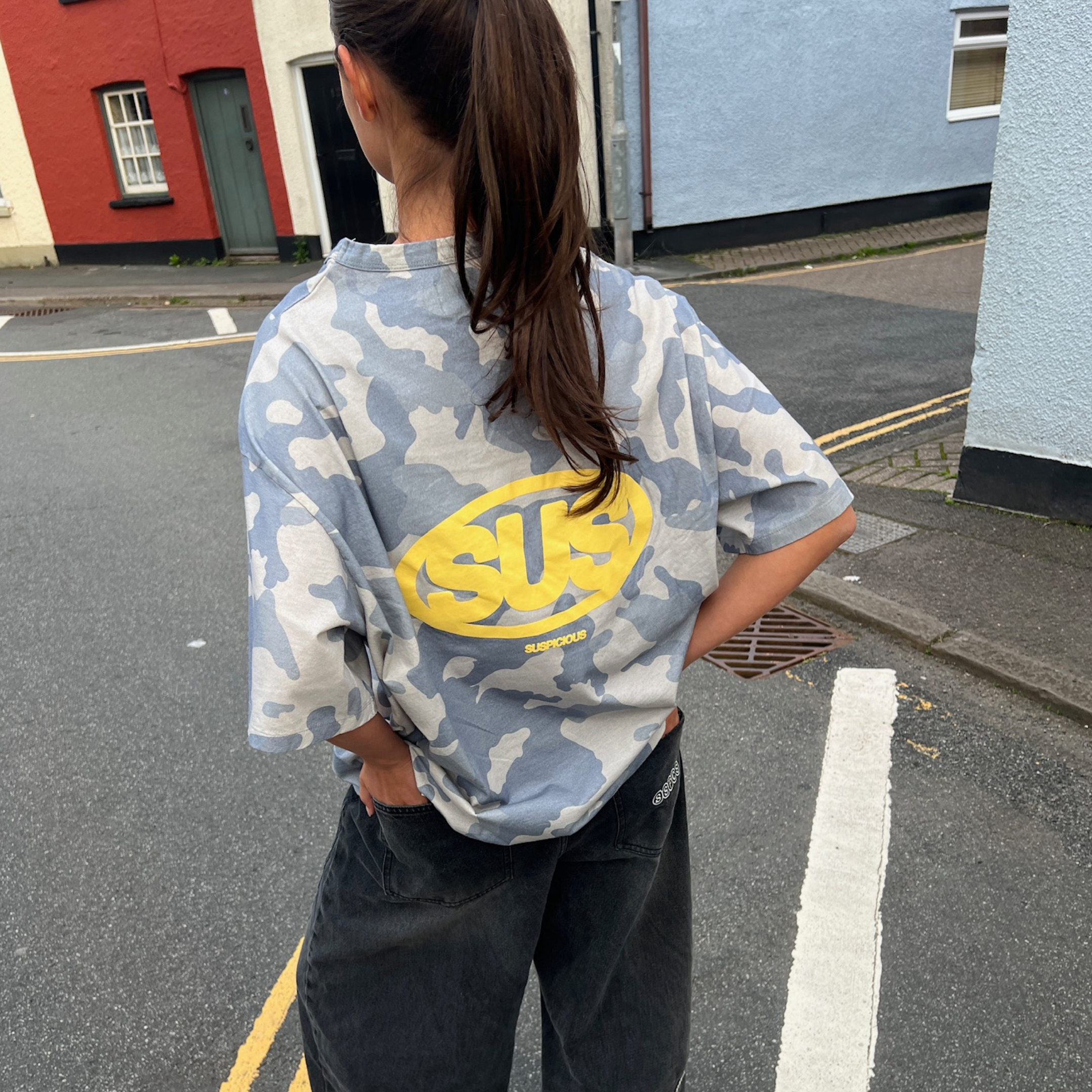 Suspicious Antwerp Fall / Camo Tee - Blue