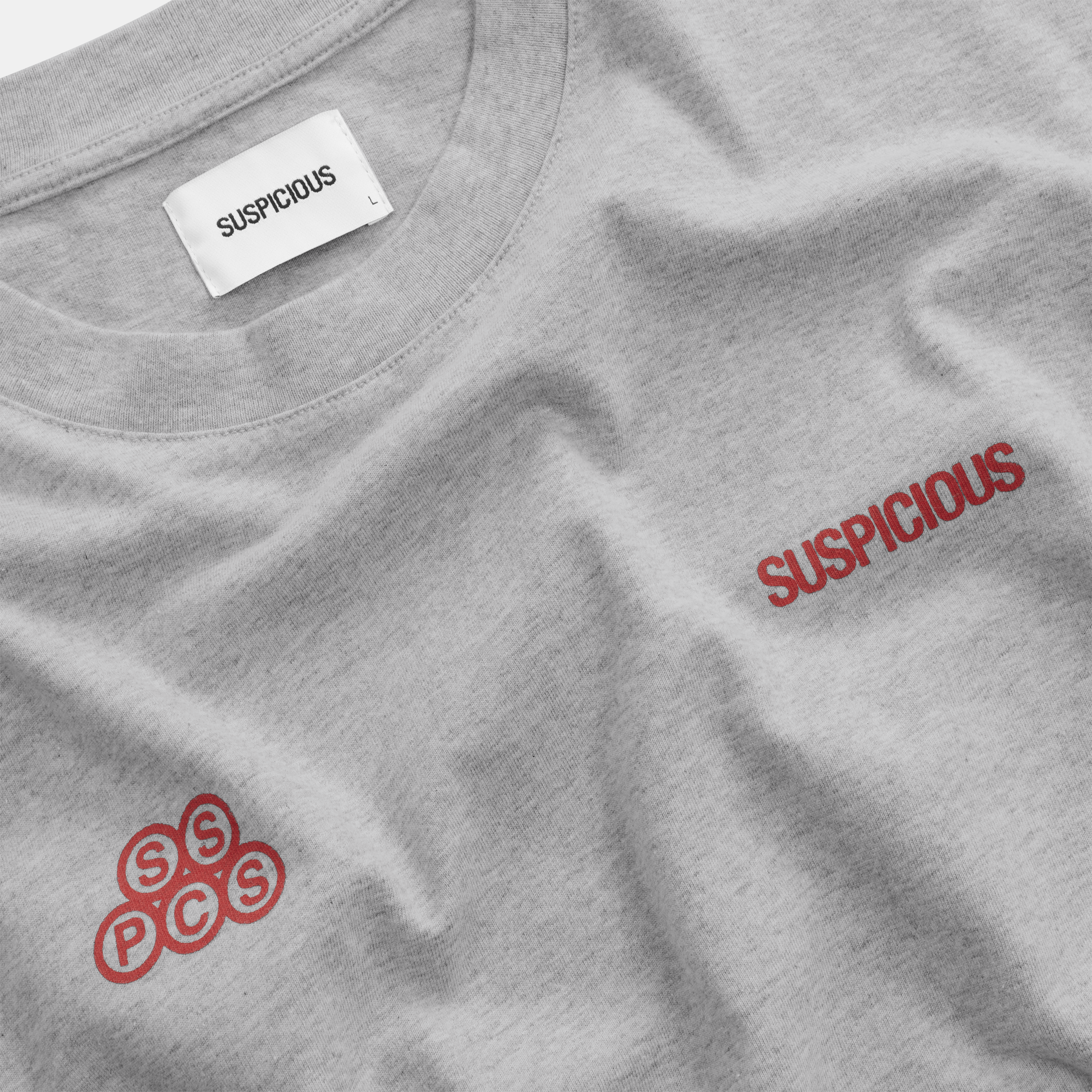 Suspicious Antwerp Winter1 / Landscape Tee - Heather Grey