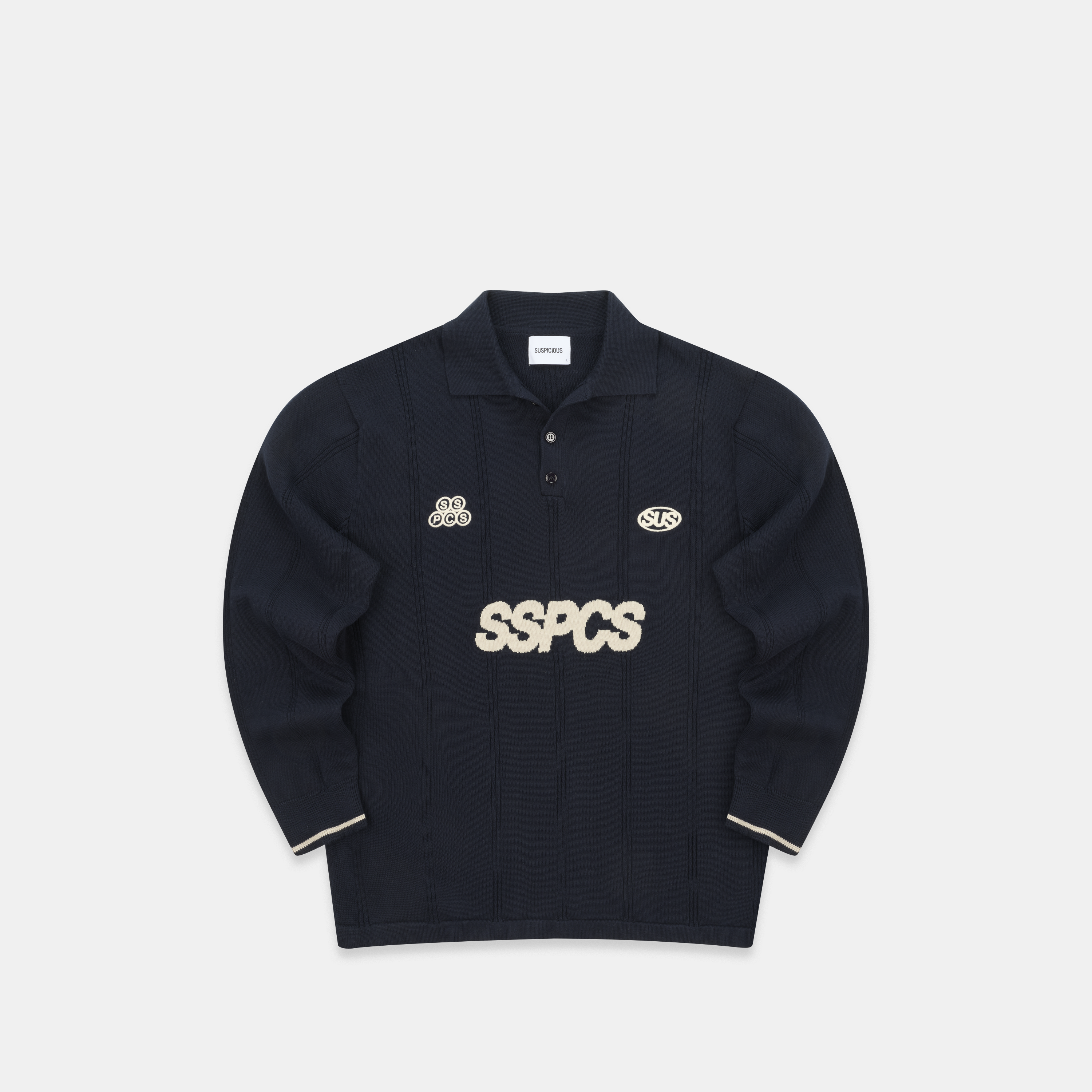 Suspicious Antwerp Fall / SSPCS Club Longsleeve Cotton Polo - Nightfall