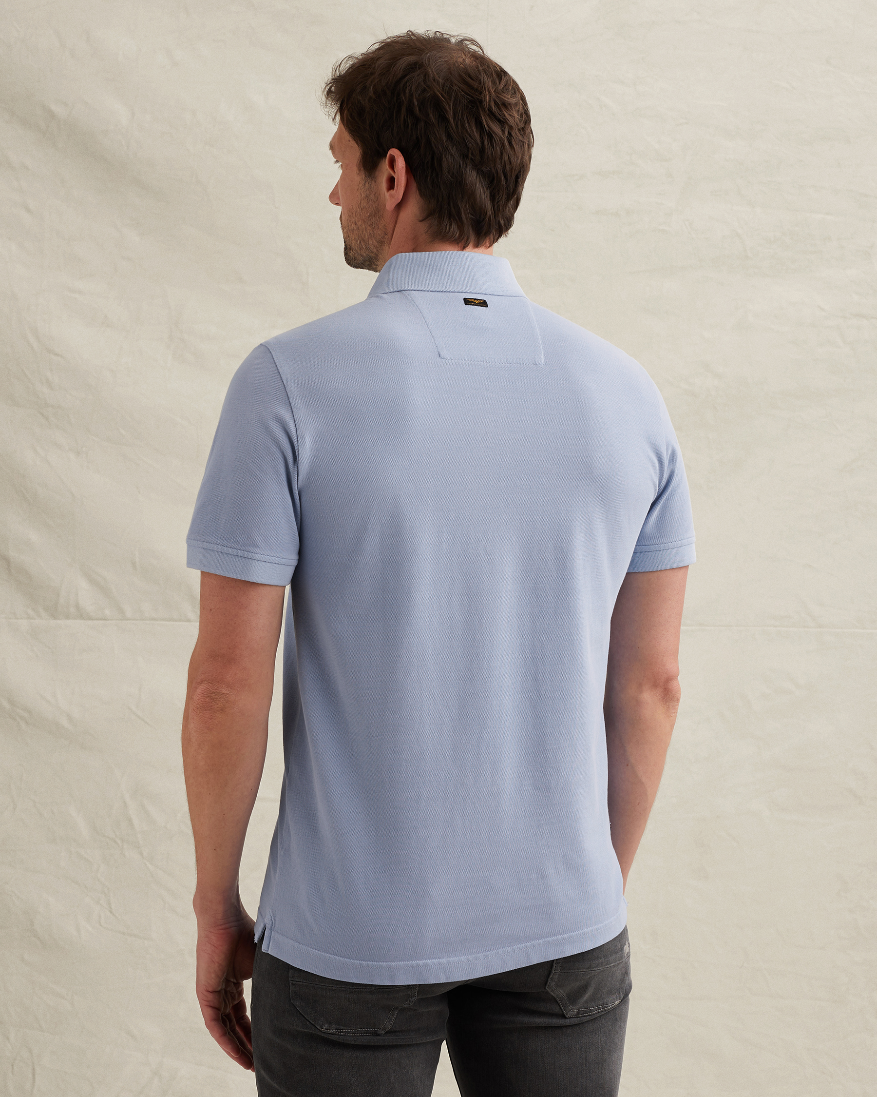 PME Legend Polo shirt with garment-dye wash in piquéx