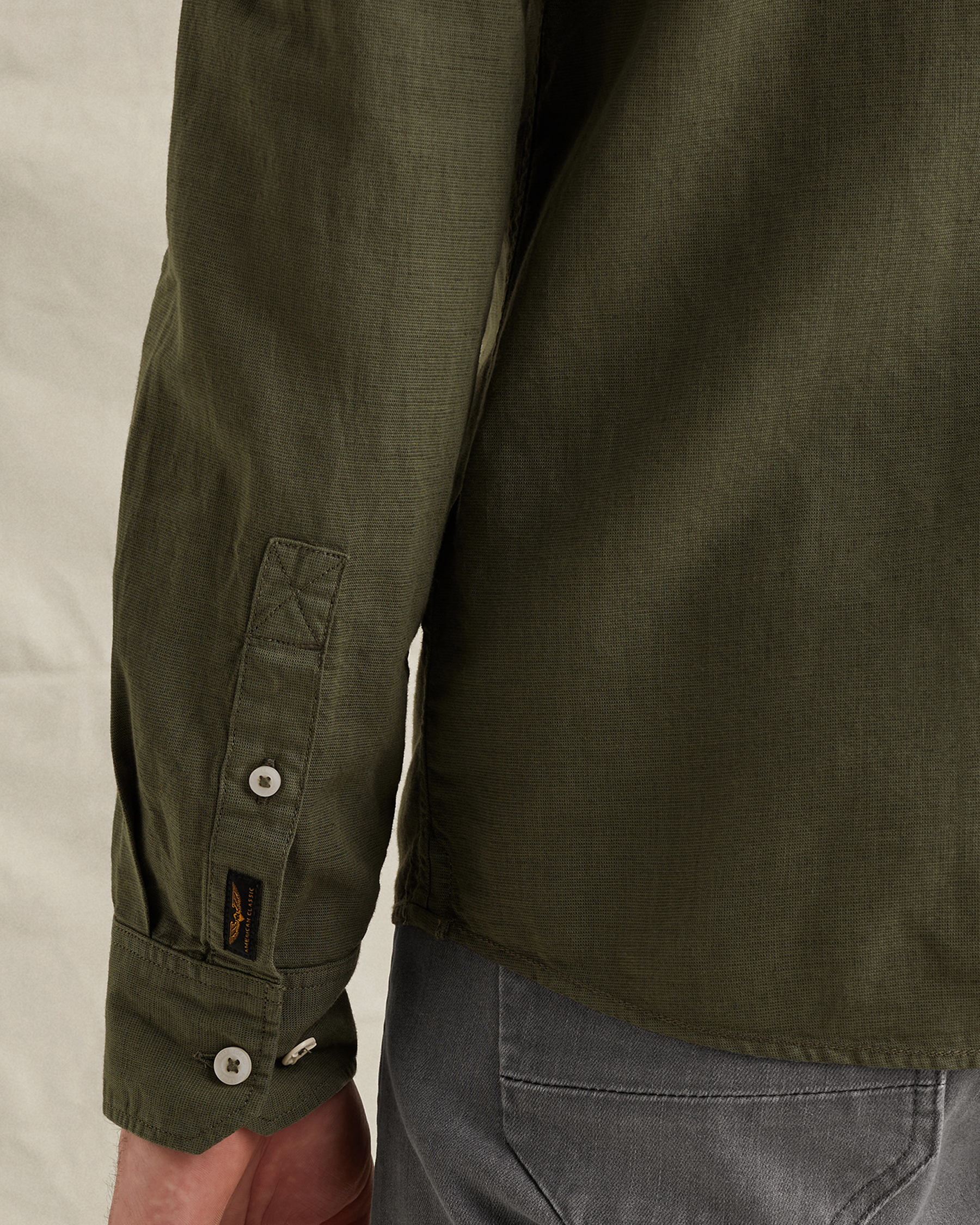 PME Legend Shirt in cotton/linen with garment-dye washx