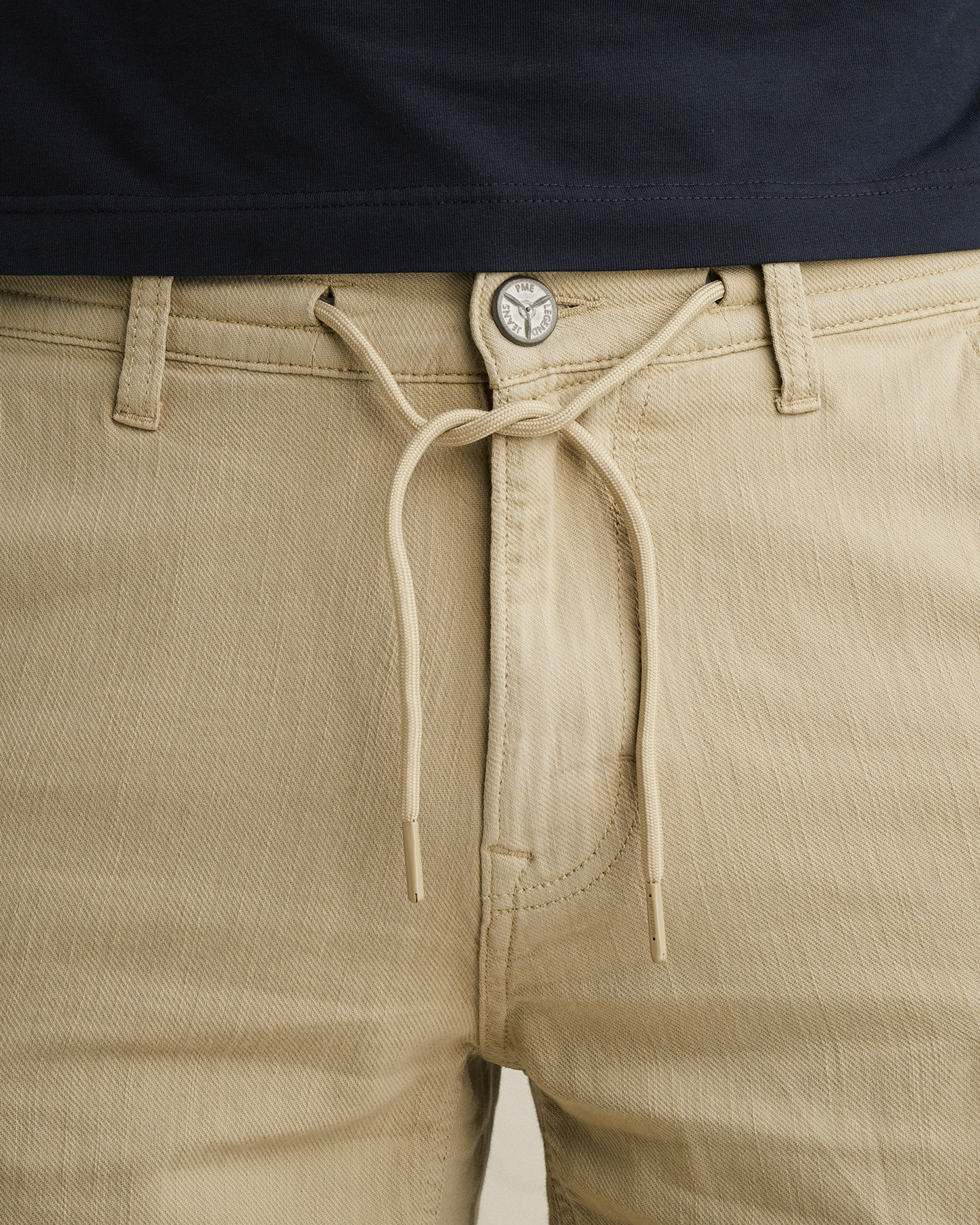 PME Legend Slub twill shorts with garment-dye washx