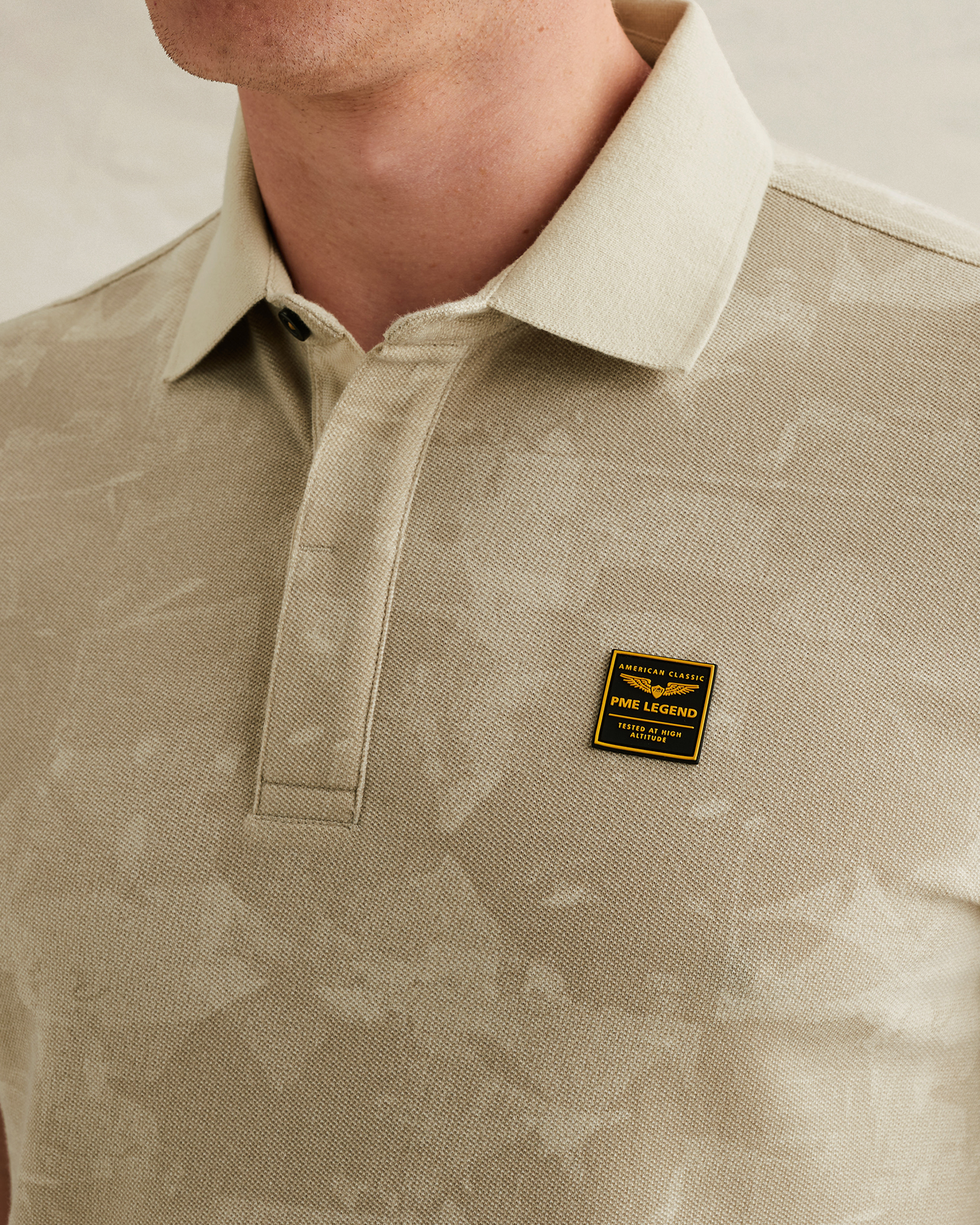 PME Legend Polo shirt in piqué with allover printx