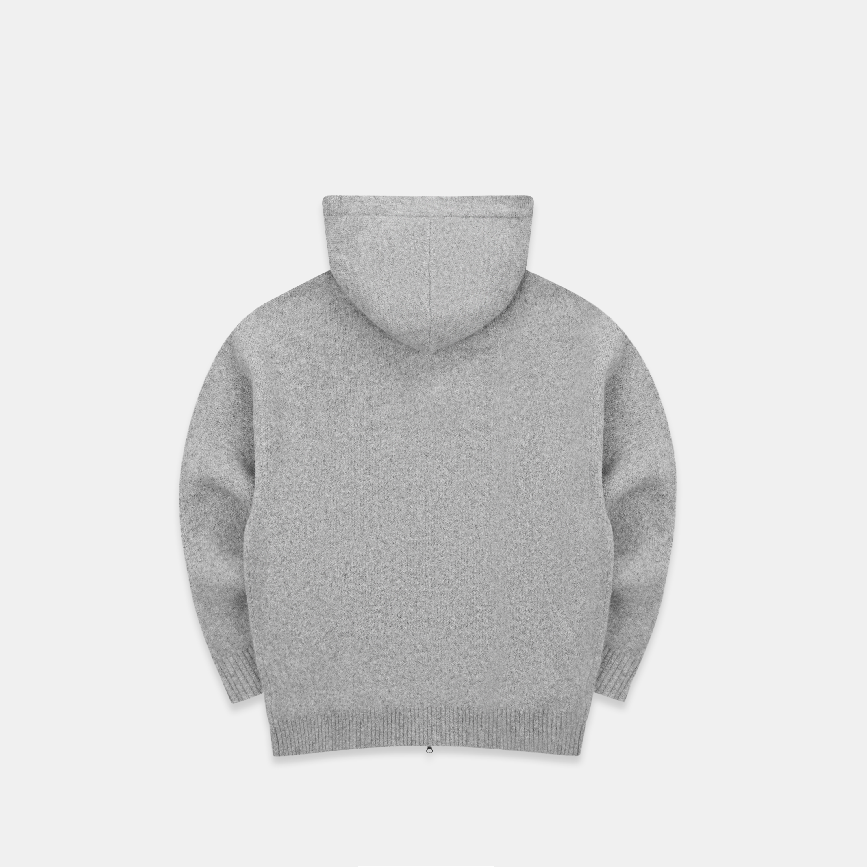 Suspicious Antwerp Winter1 / Core Knitted Zipped Hoodie - Heather Grey