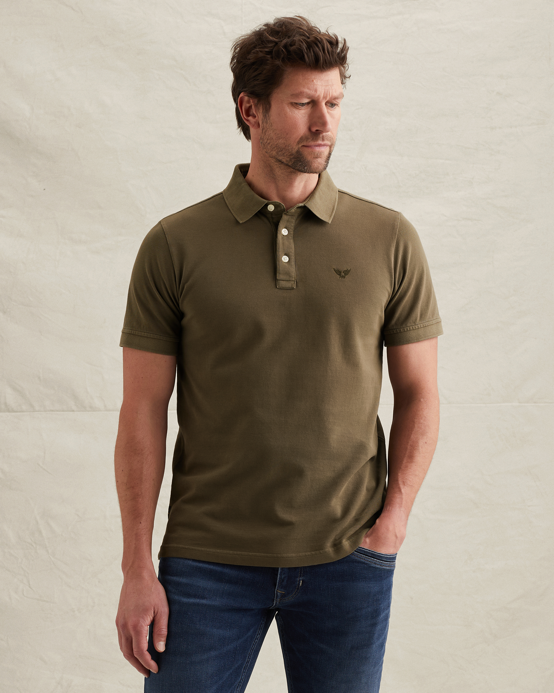 PME Legend Polo shirt with ribbed collarx