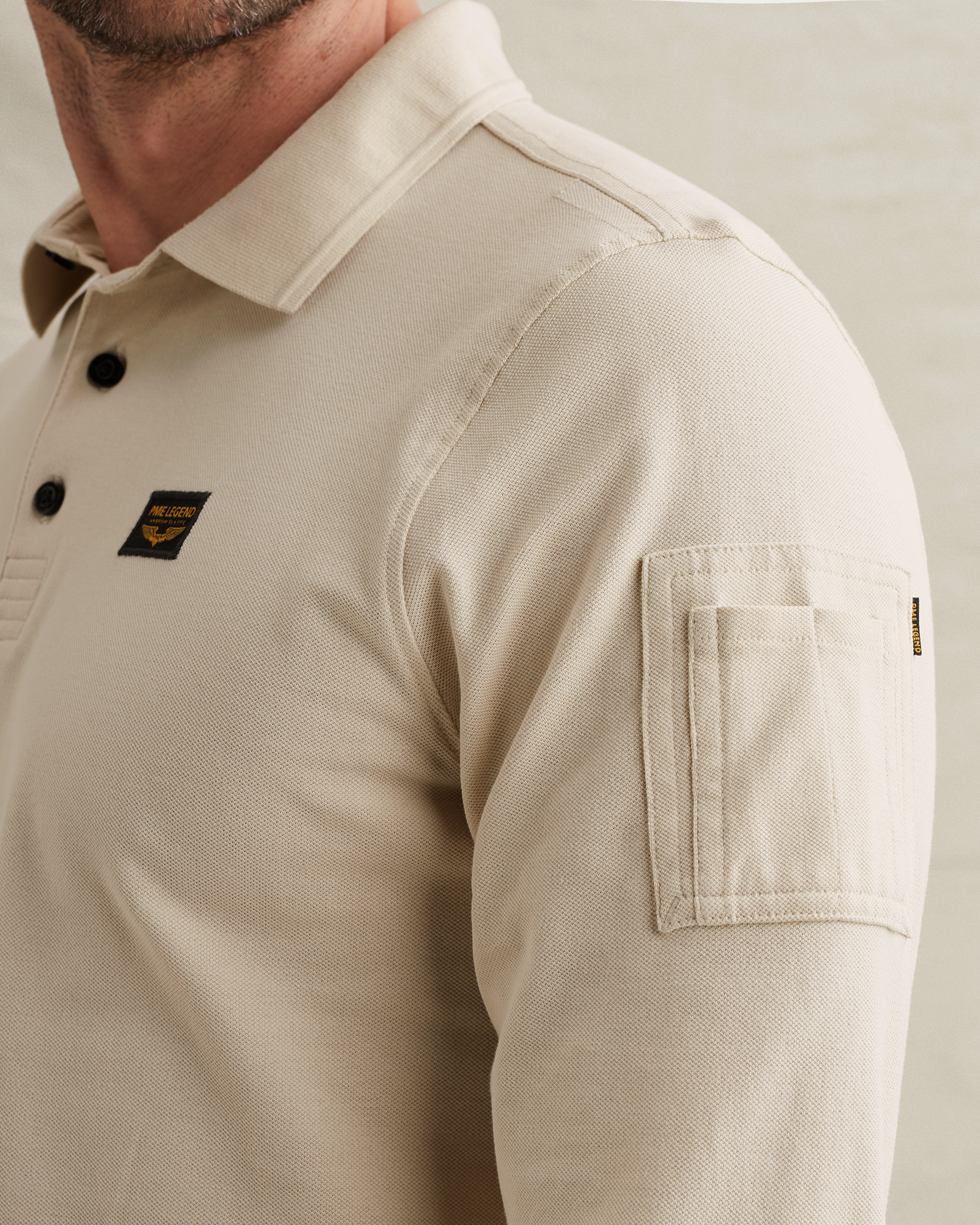 PME Legend American Classic polo with long sleevesx