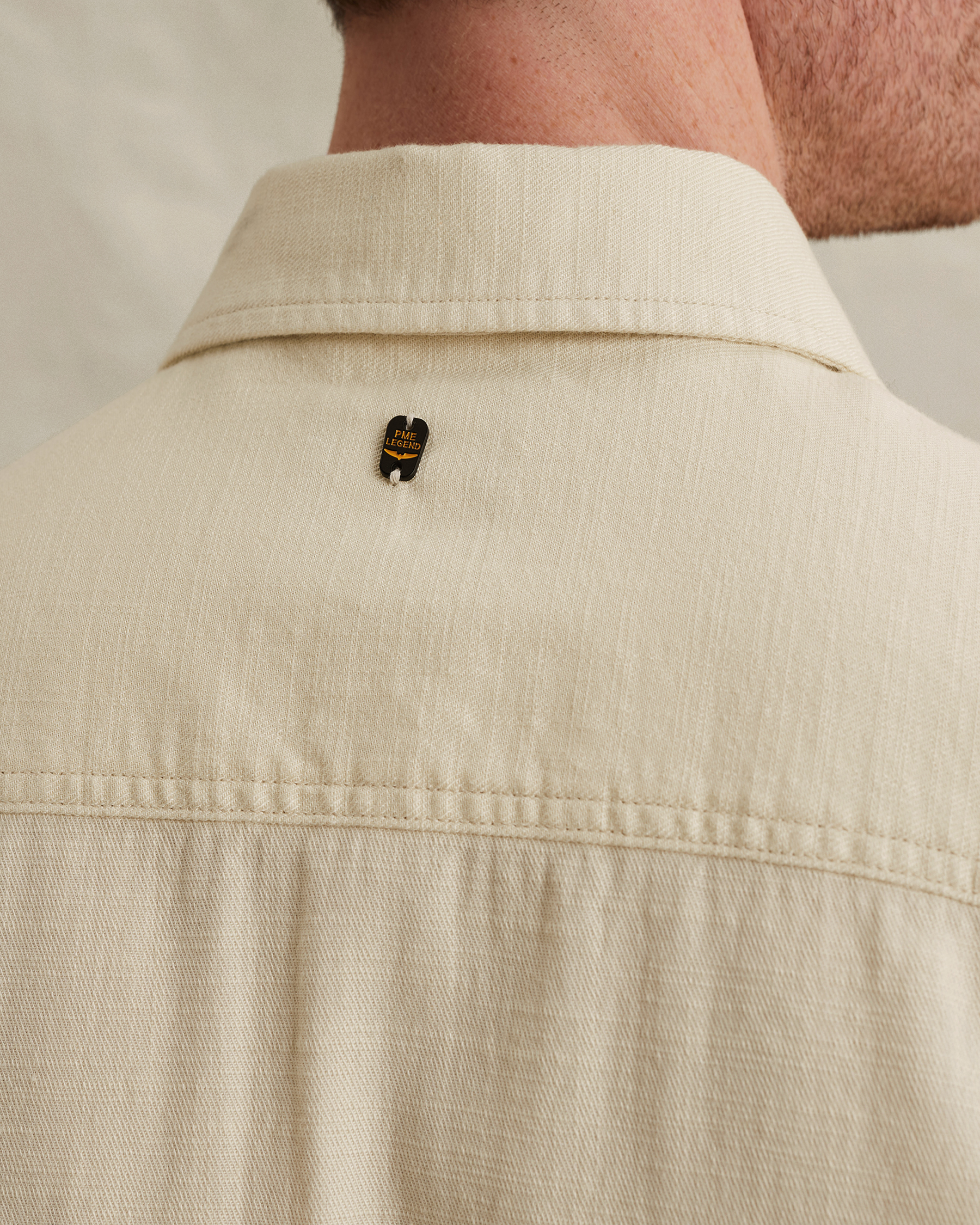 PME Legend Shirt in slub cotton with short sleevesx