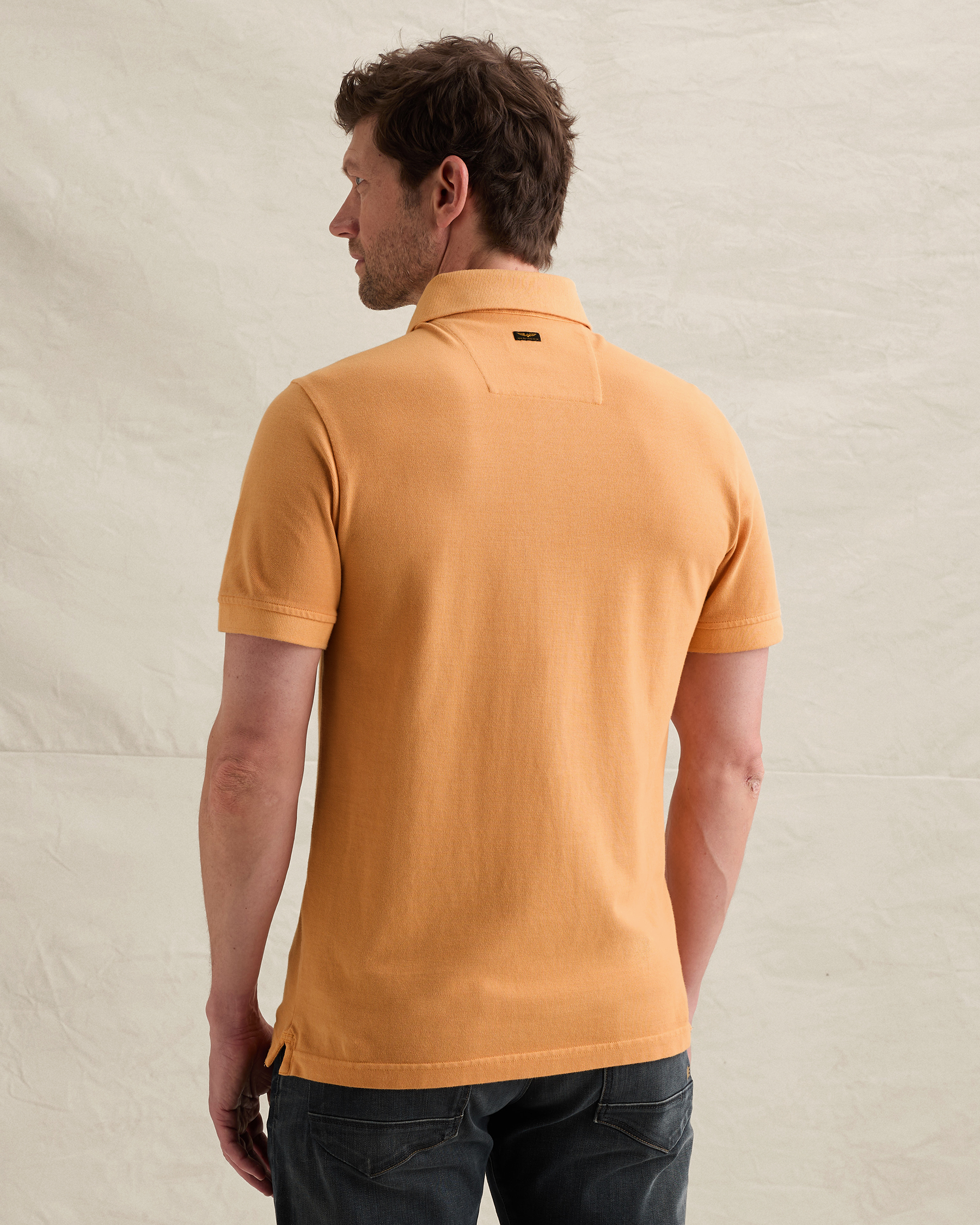 PME Legend Polo shirt with garment-dye wash in piquéx