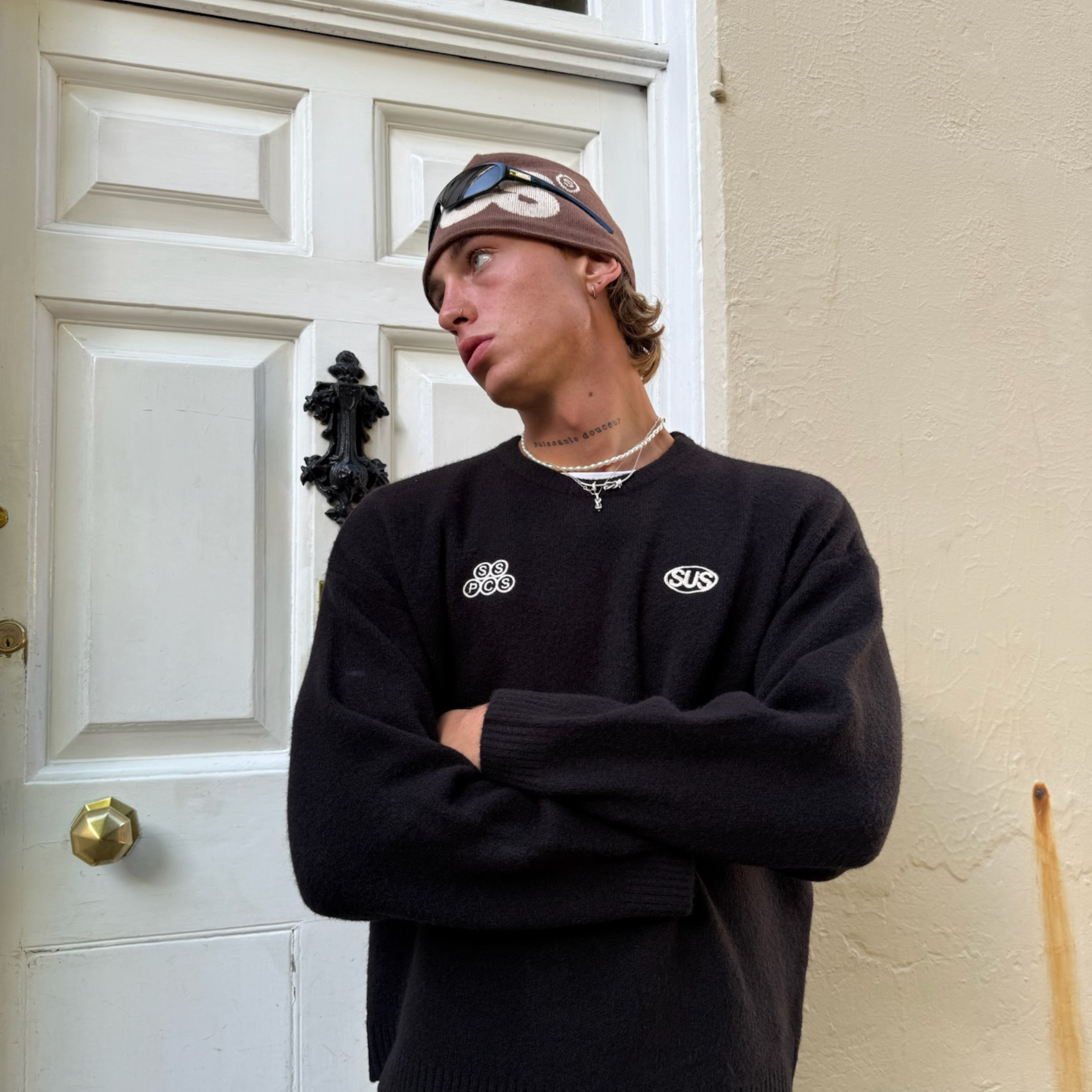 Suspicious Antwerp Fall / Backmark Knitted Sweat - Black