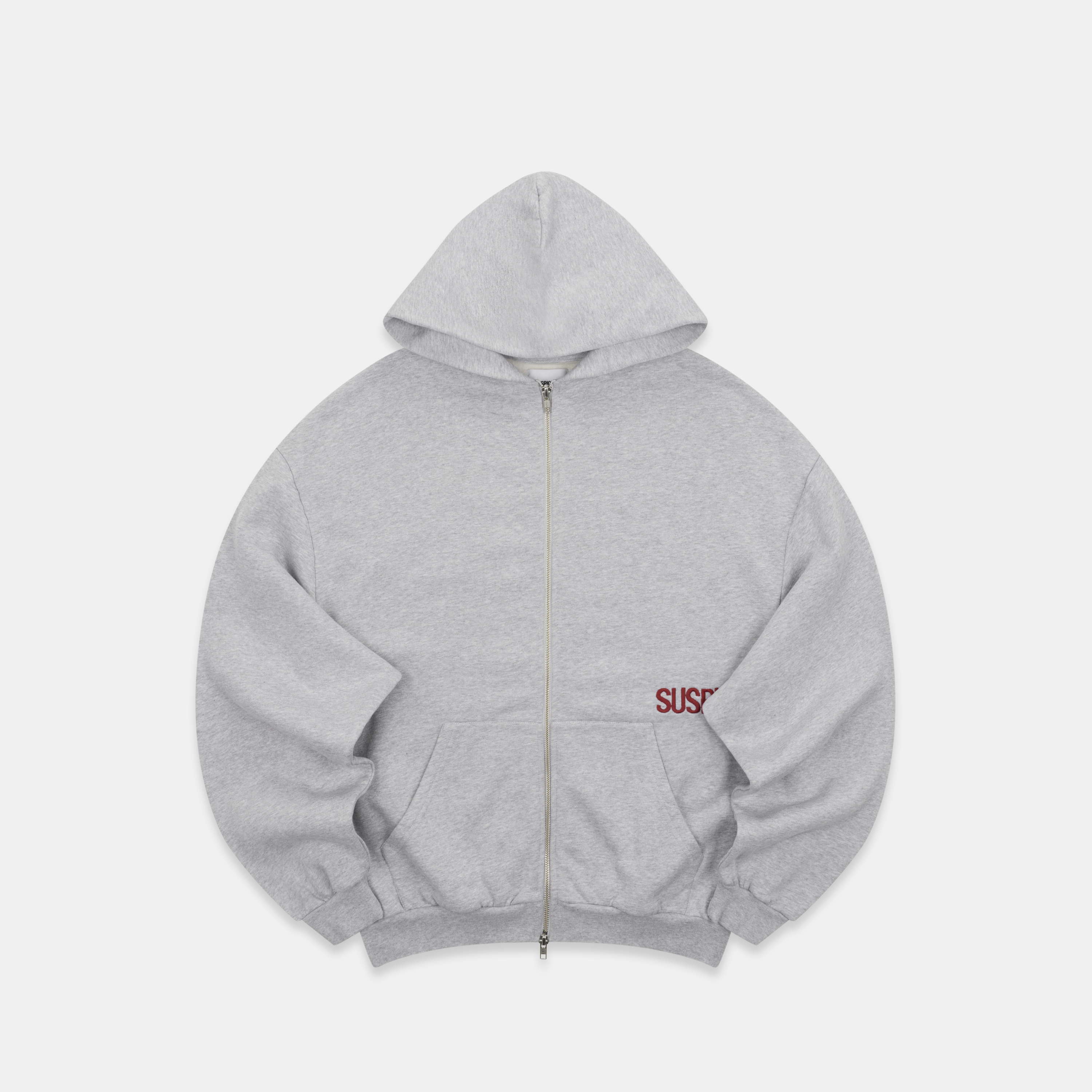 Suspicious Antwerp Fall / Core Zip-Up Hoodie - Neutral Heather