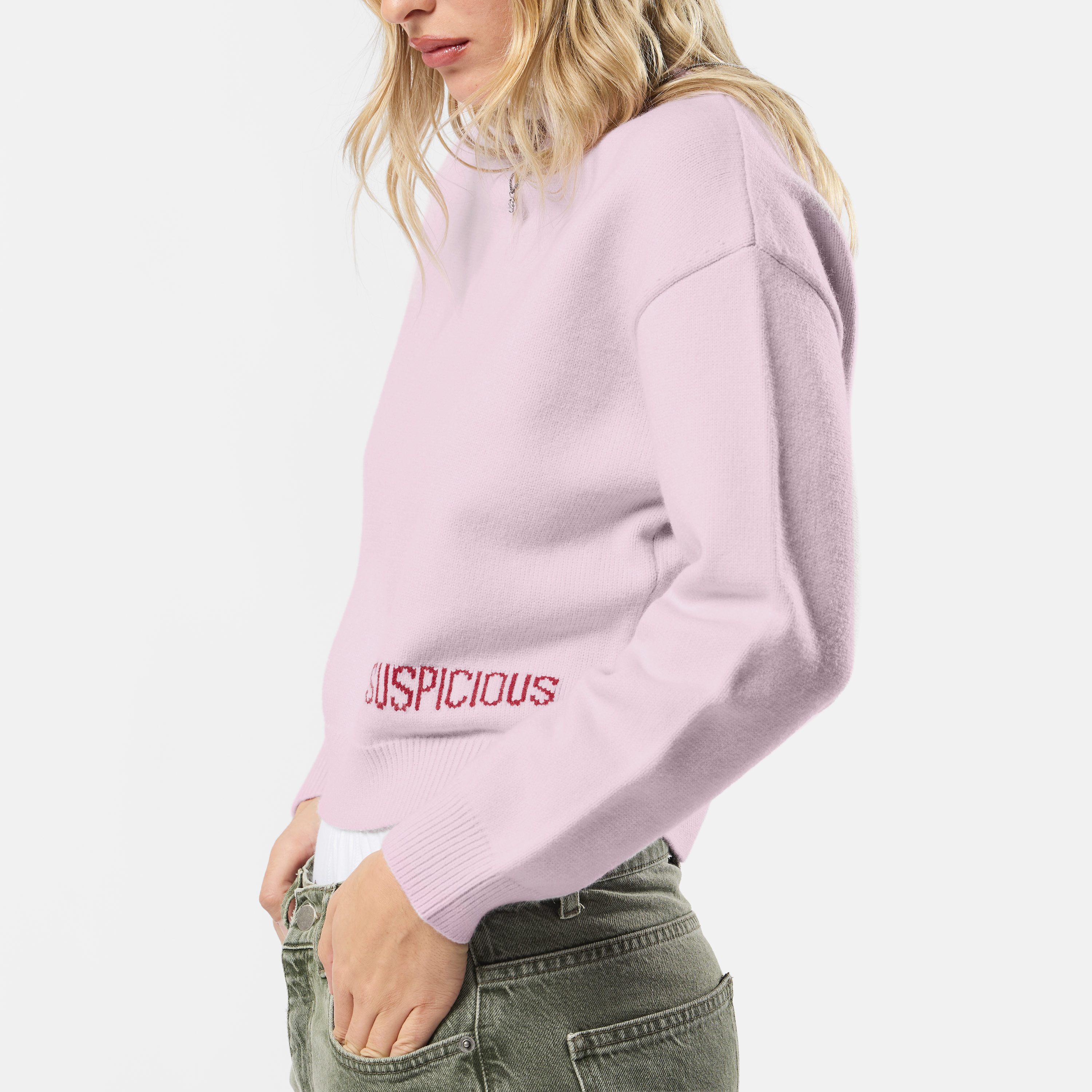 Suspicious Antwerp Winter2 / Core W High Neck Knit - Icy Orchid