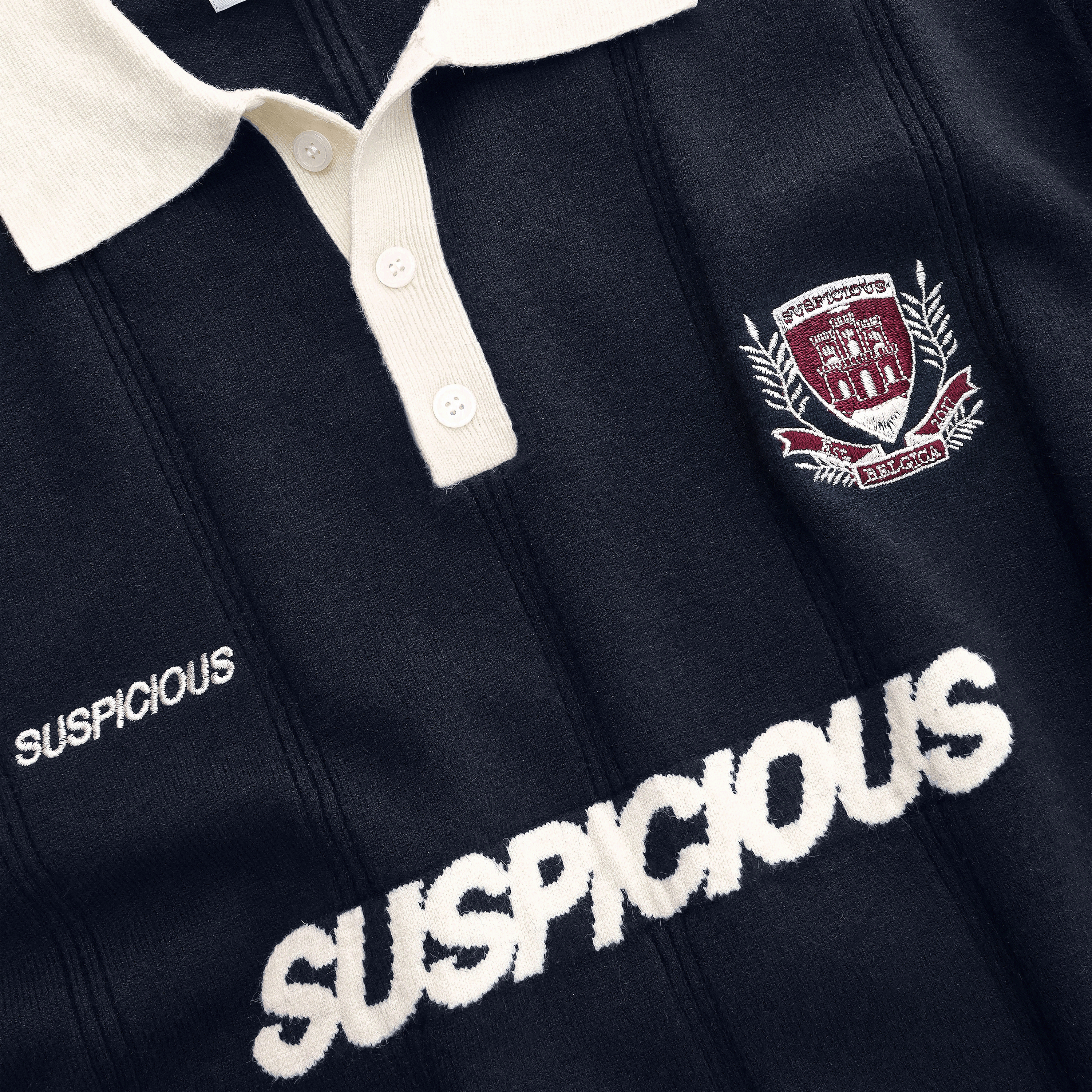 Suspicious Antwerp Football / Knitted Football Polo - Nightfall