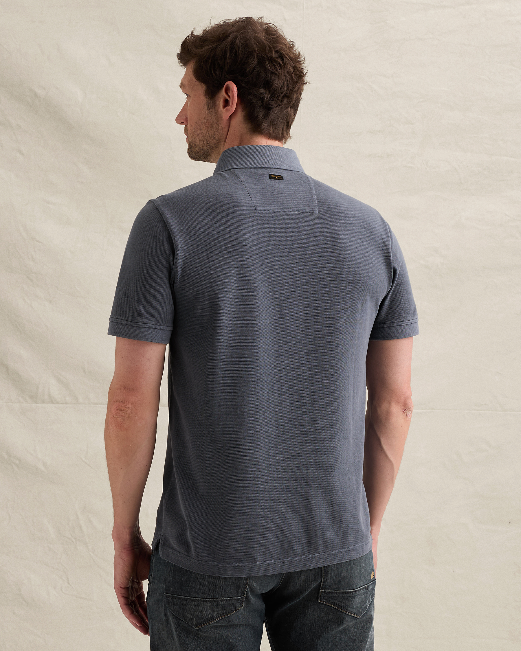 PME Legend Polo shirt with garment-dye wash in piquéx