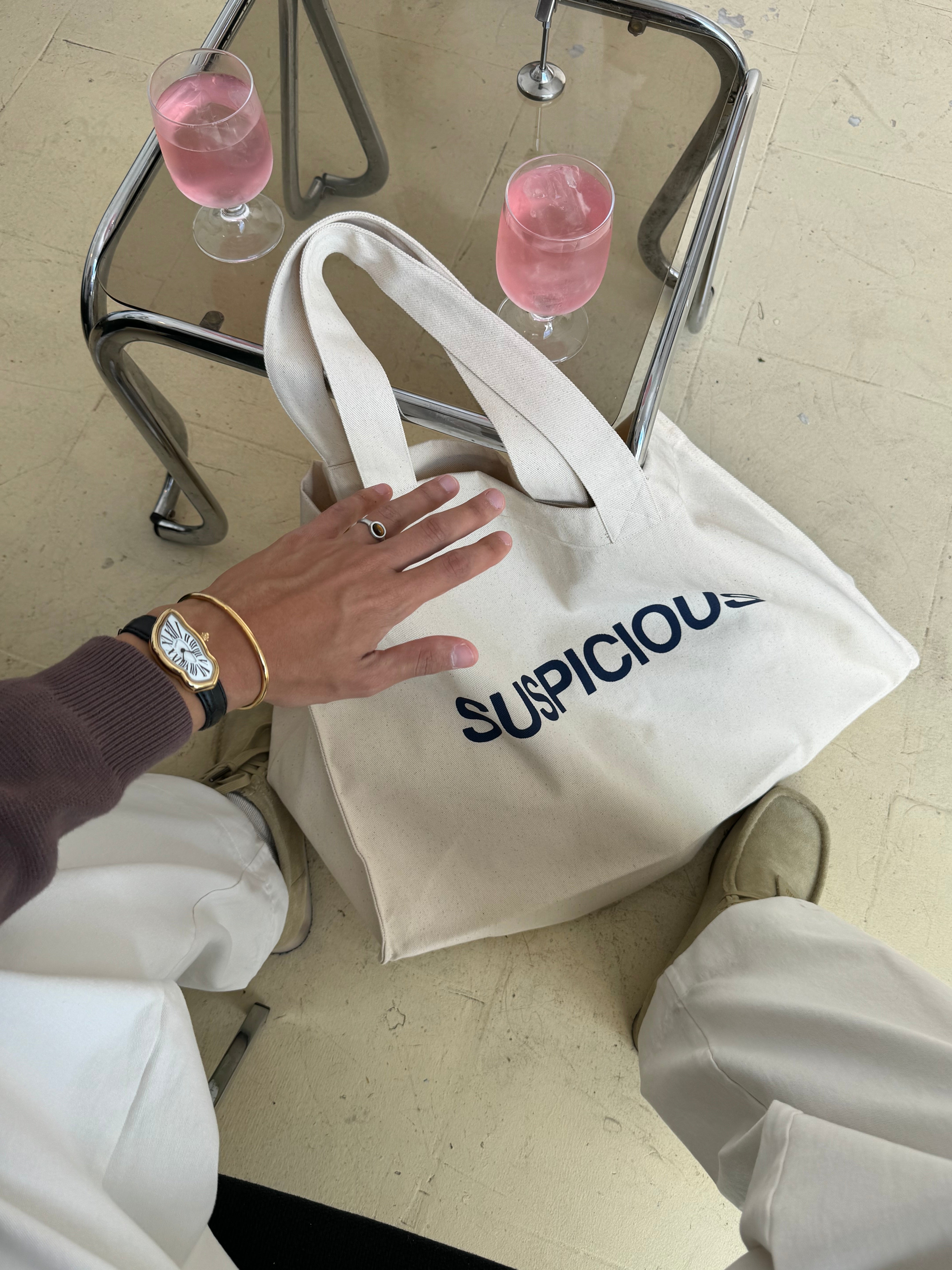 Suspicious Antwerp The Suspicious Totebag Big - Natural