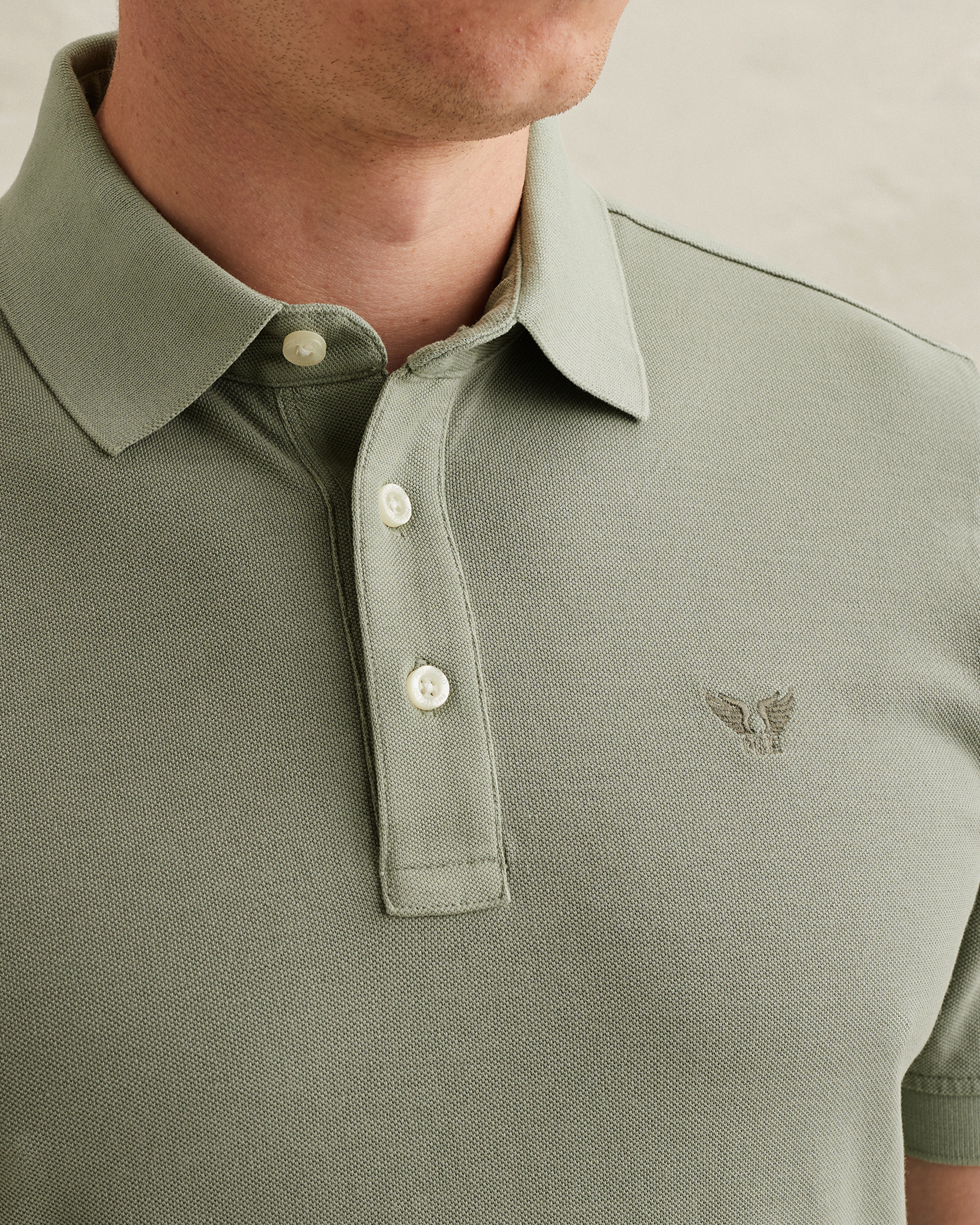 PME Legend Polo shirt in piqué with garment-dye washx