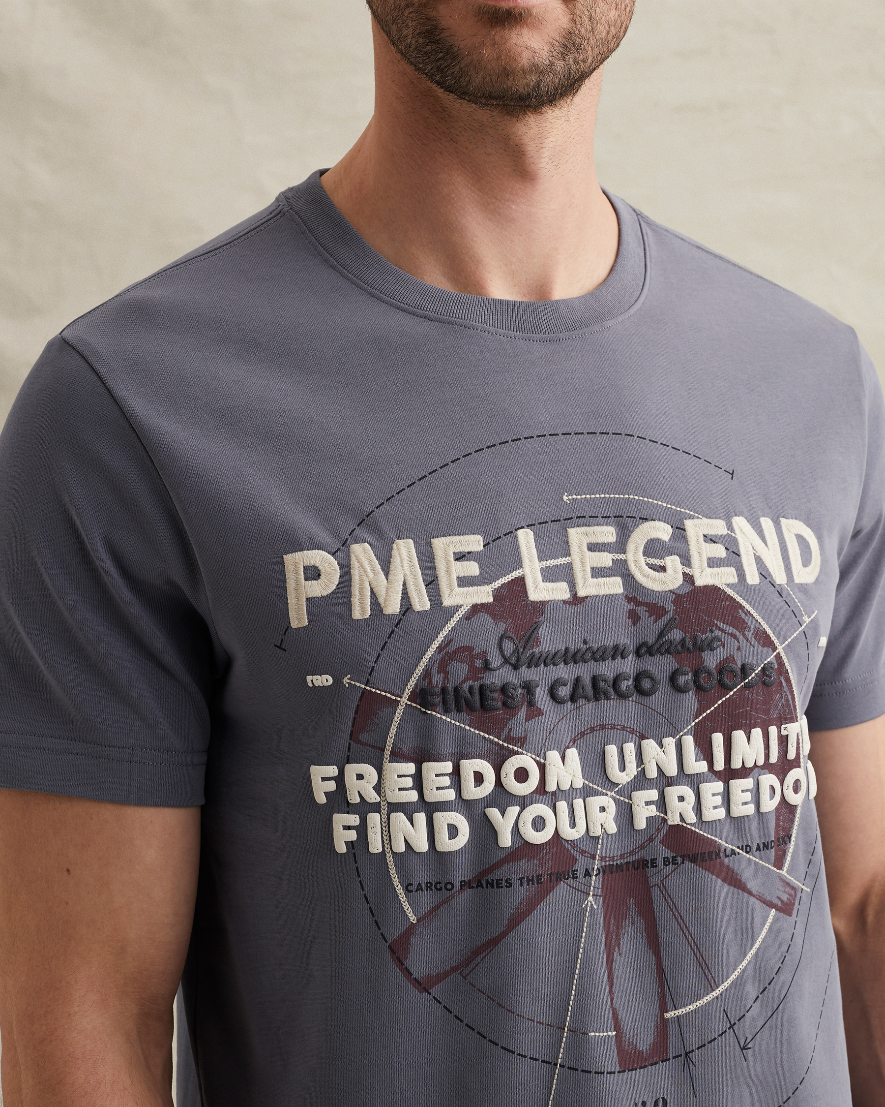 PME Legend T-shirt in cotton jersey with artworkx