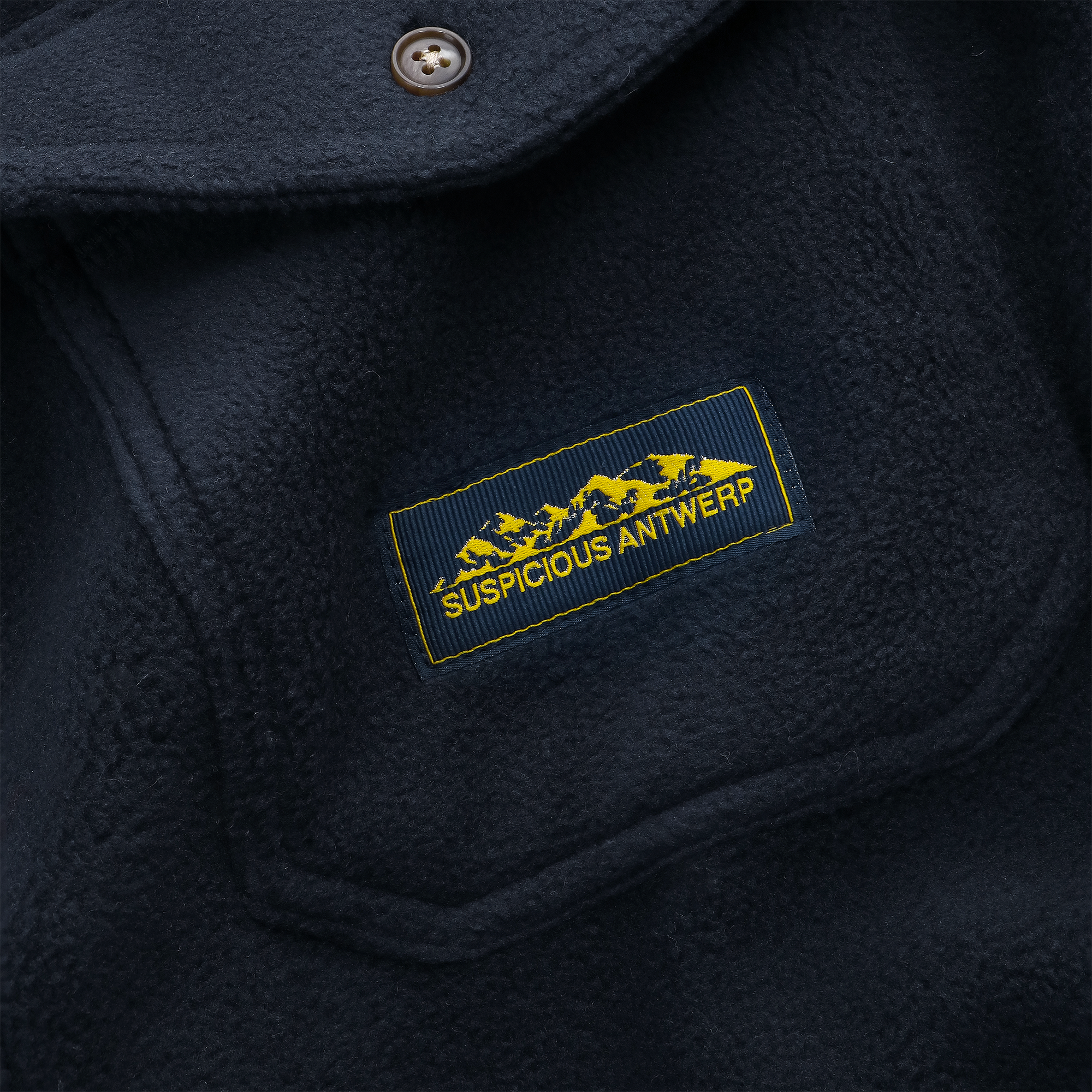 Suspicious Antwerp The Label Polar Shirt - Navy