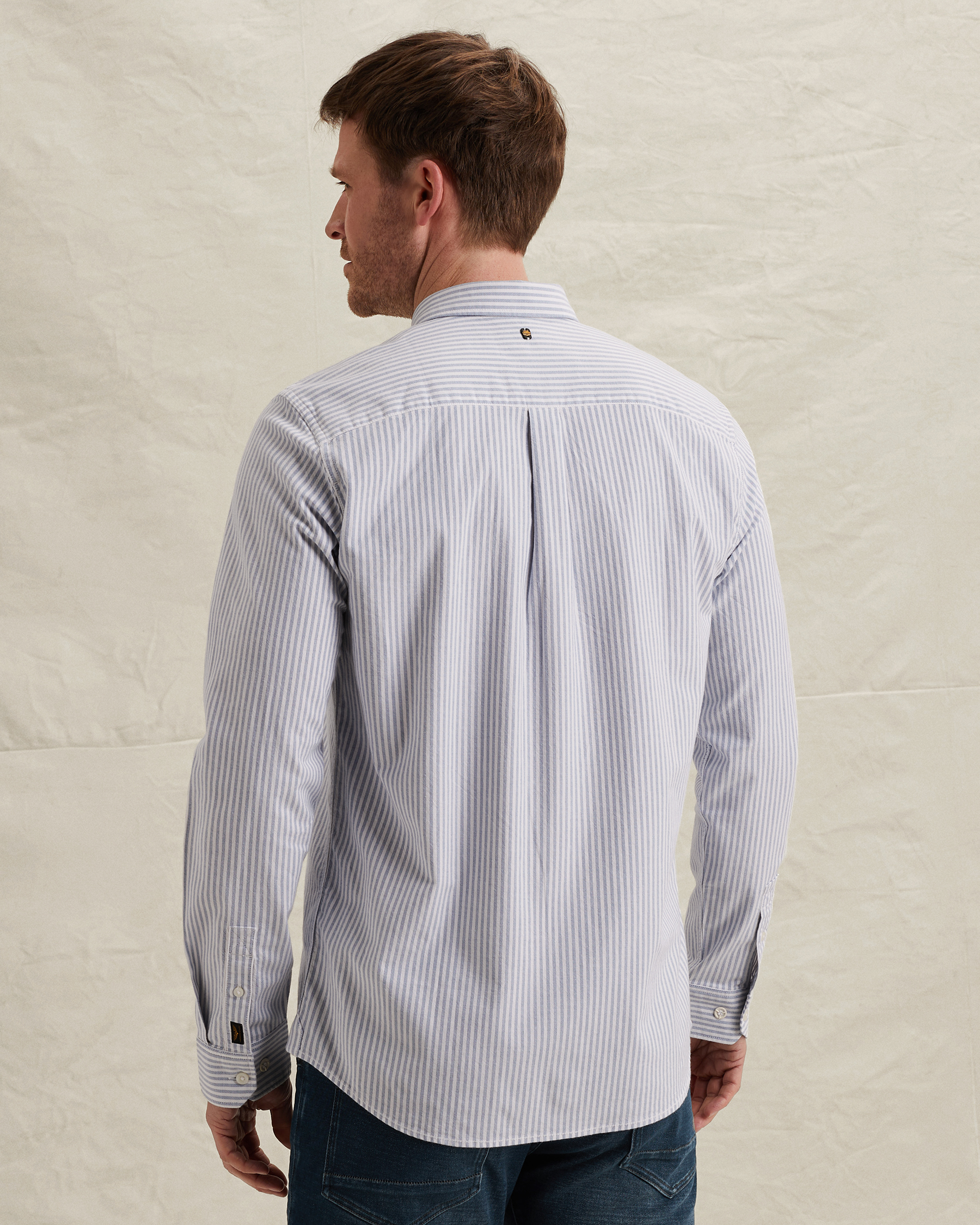 PME Legend Oxford shirt with yarn-dyed stripe patternx