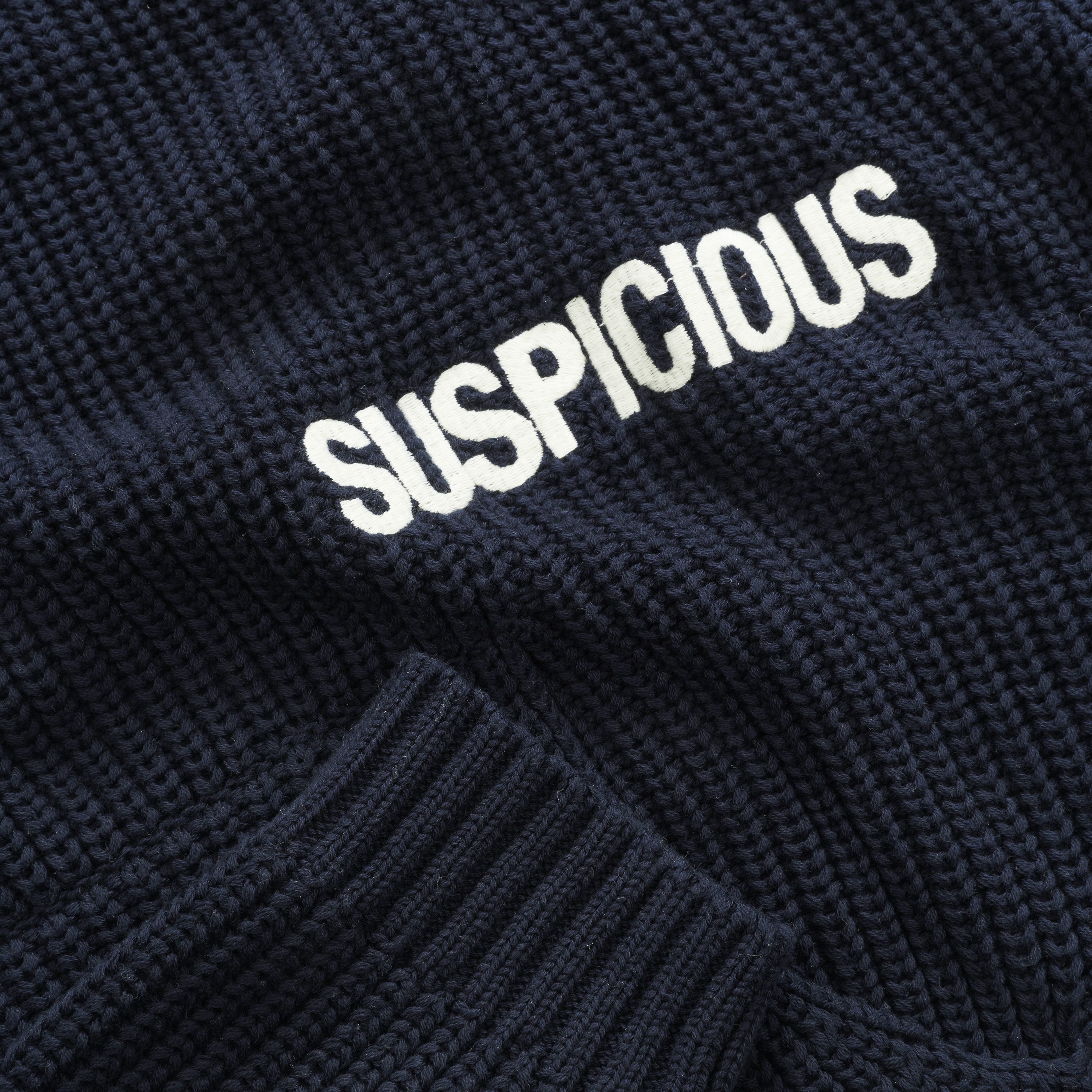 Suspicious Antwerp Fall / Core Knitted Hoodie - Nightfall