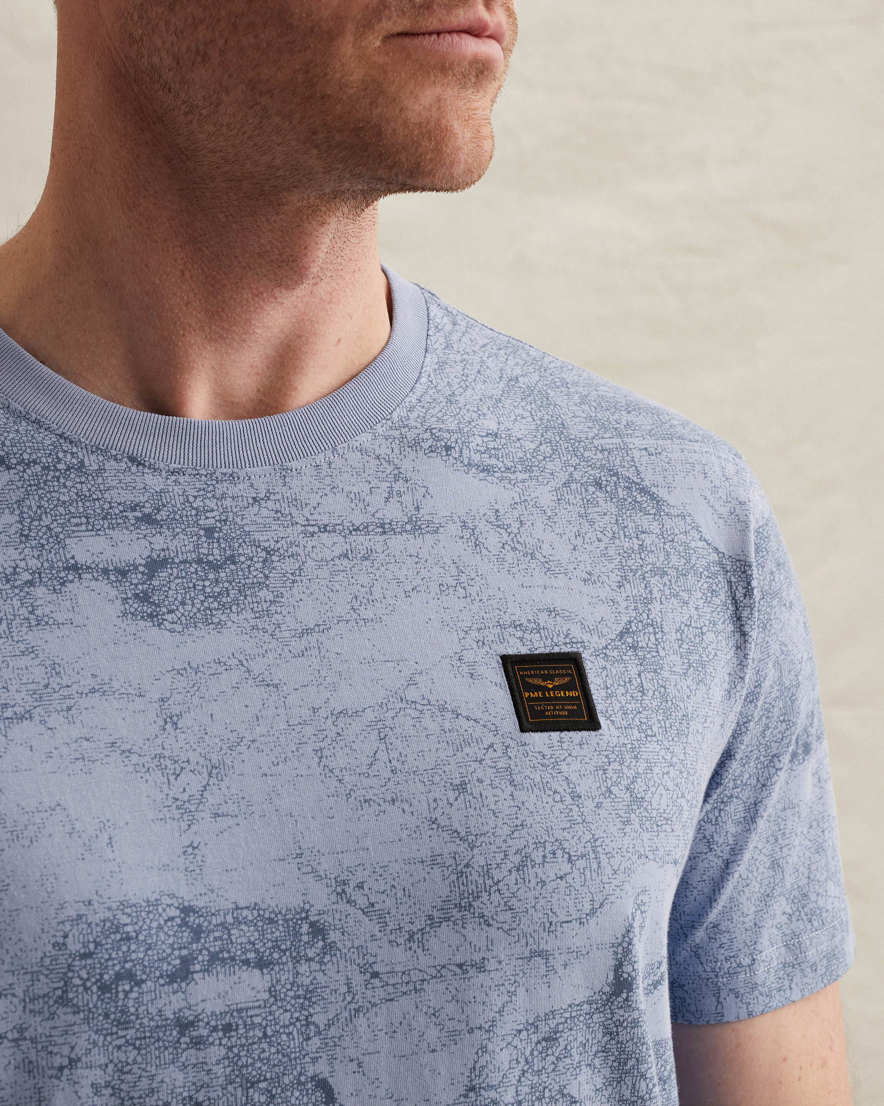 PME Legend T-shirt in soft jersey with allover printx