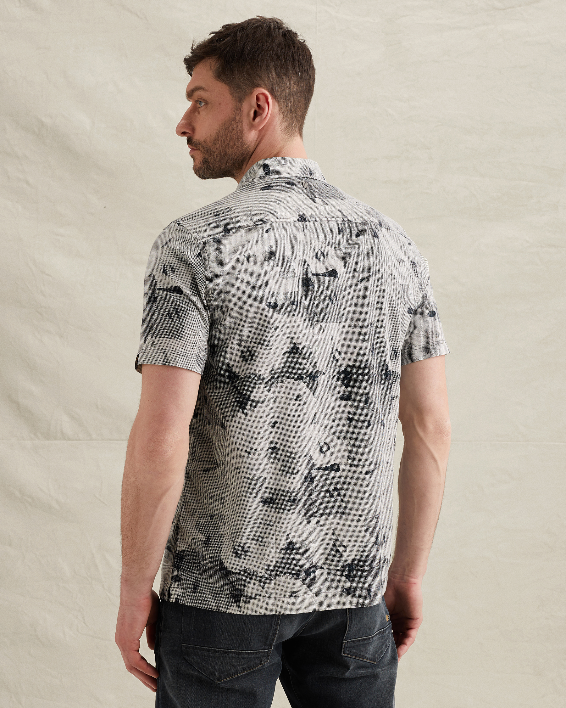 PME Legend Shirt with short sleeves and allover printx