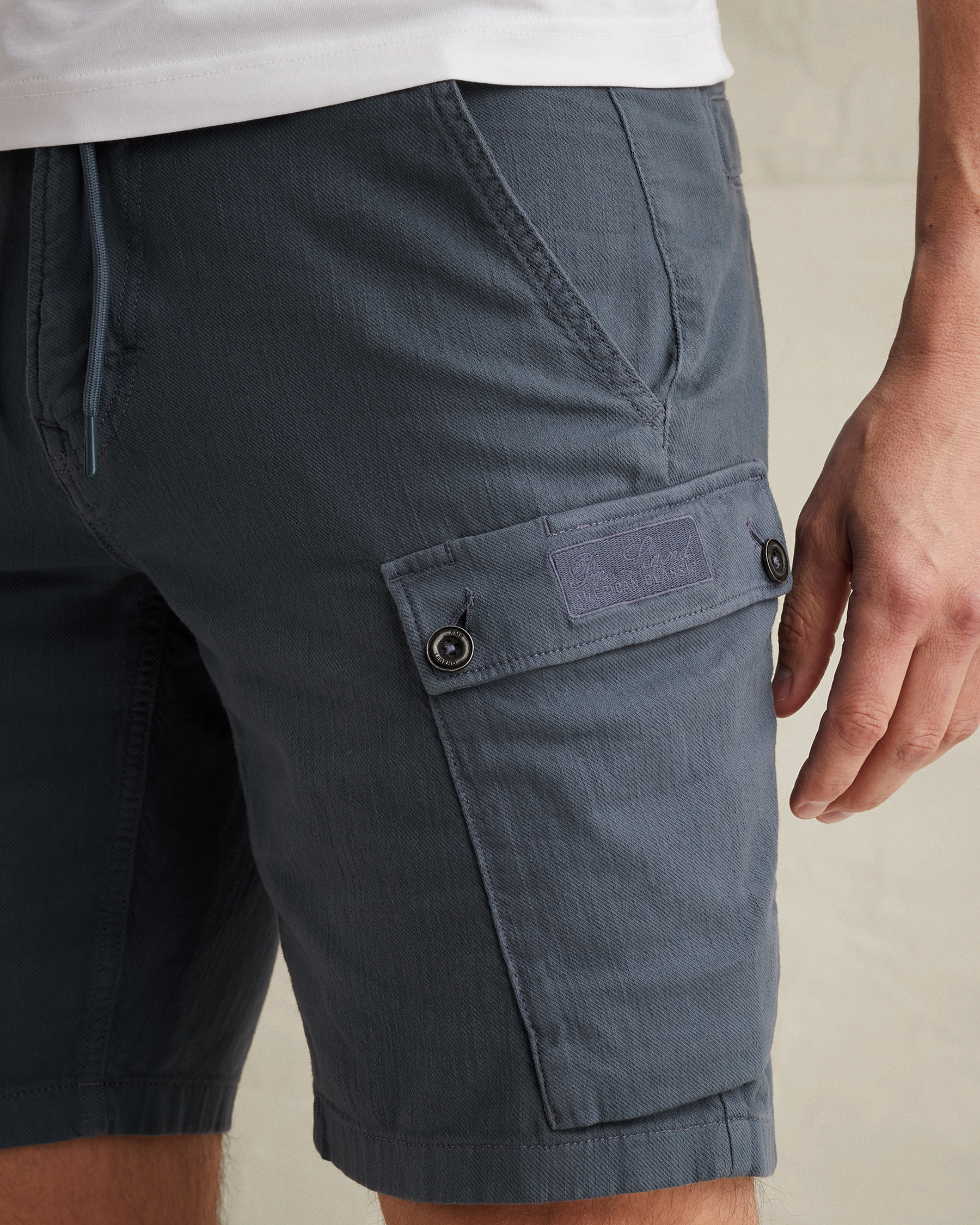PME Legend Slub twill shorts with garment-dye washx