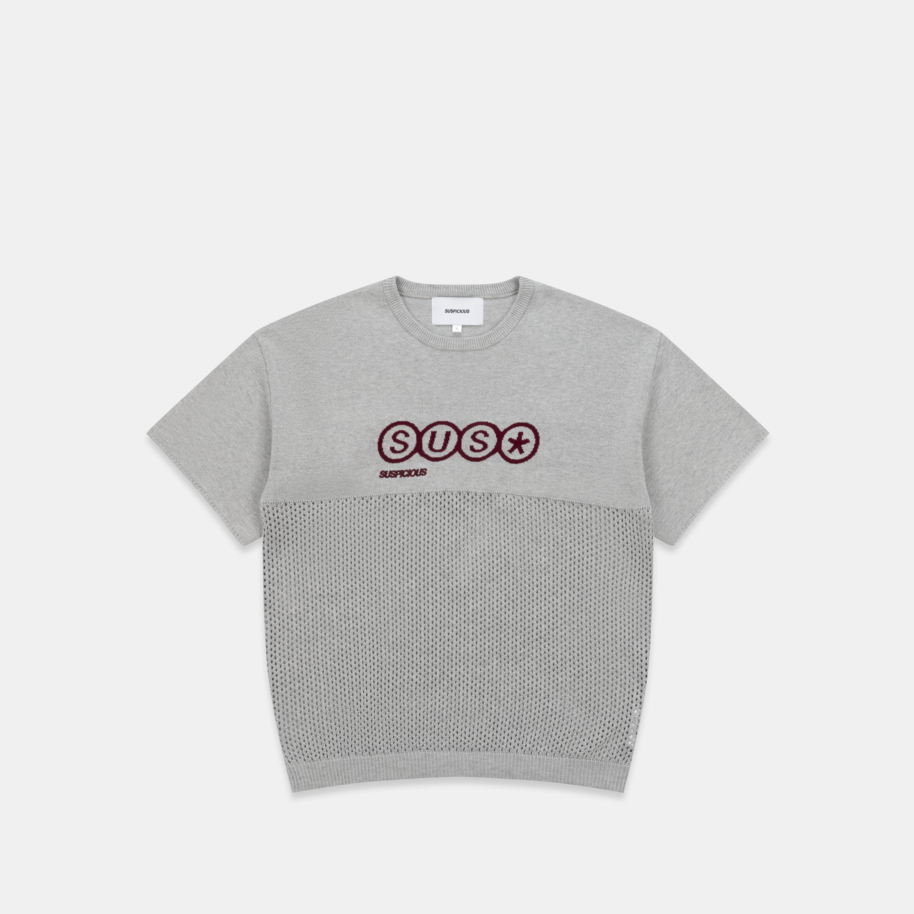 Suspicious Antwerp S2 / SUS* Knitted Tee - Neutral Heather