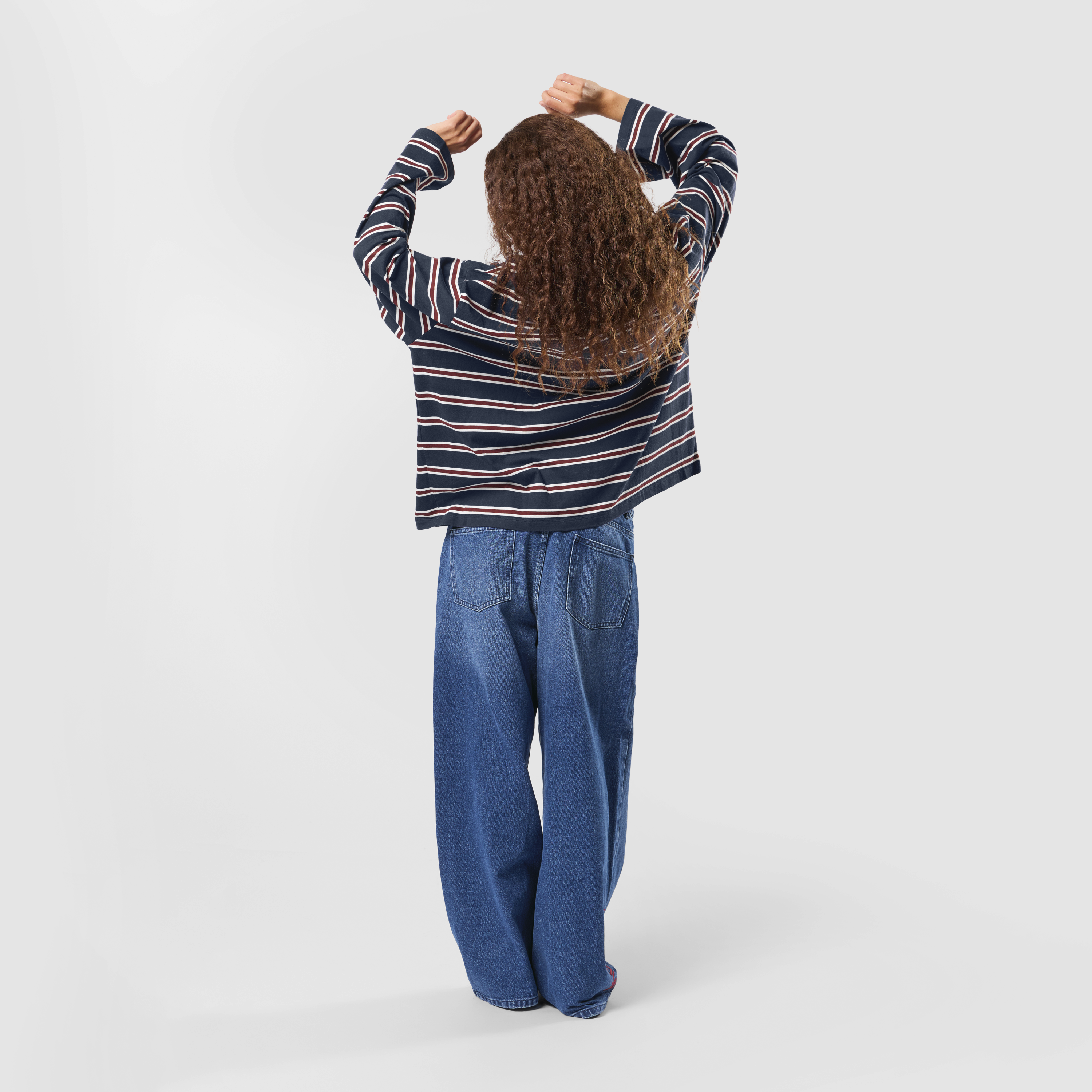 Suspicious Antwerp Winter1 / Striped Longsleeve - Navy & Red