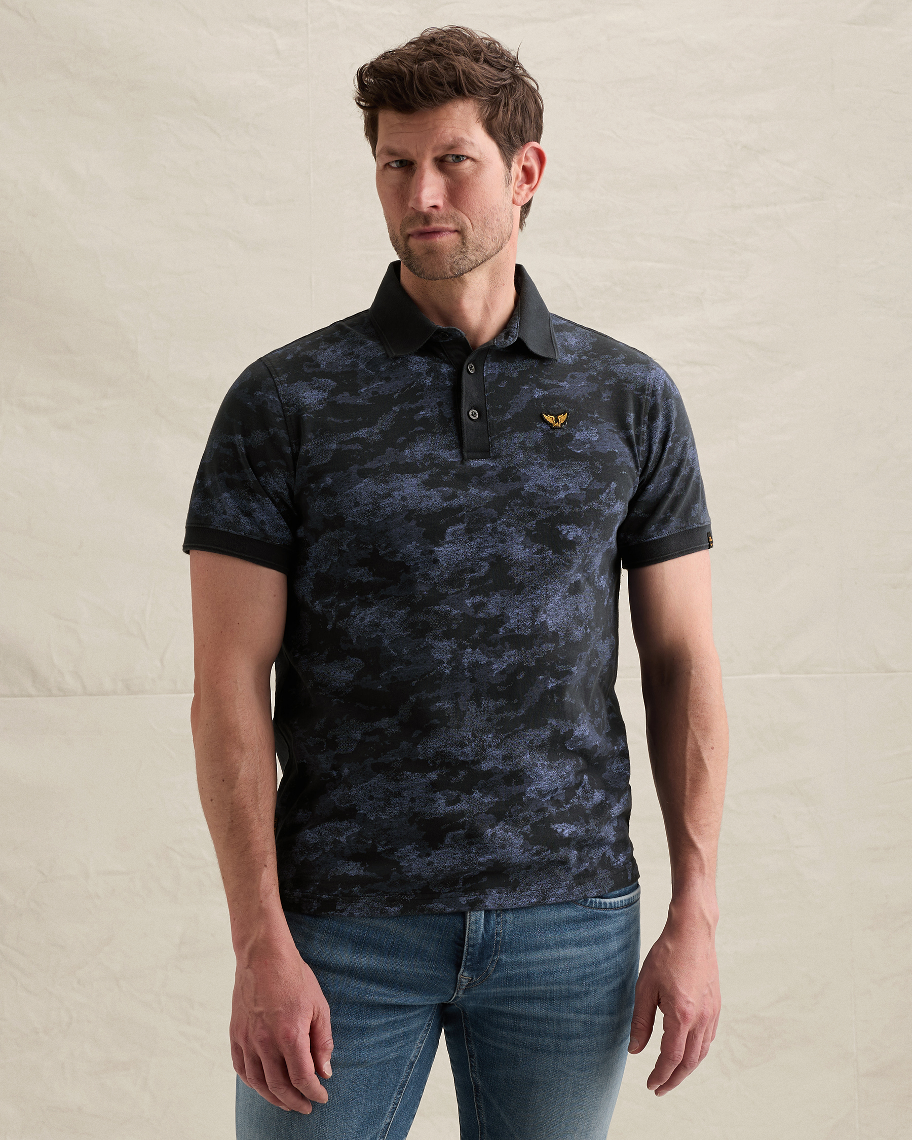 PME Legend Polo shirt in slub jerseyx
