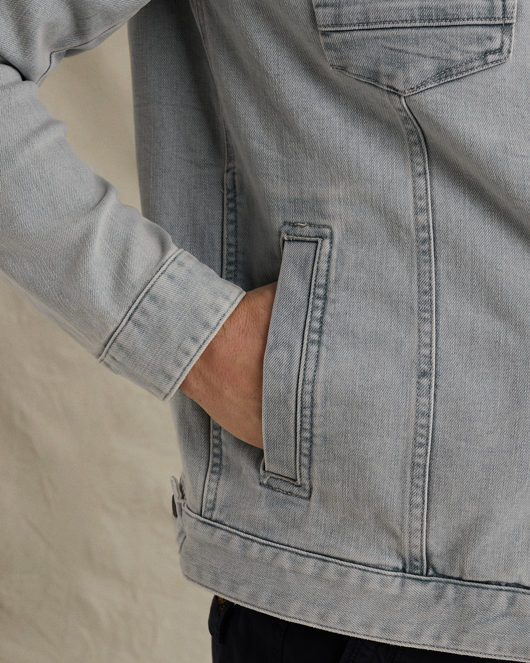 PME Legend Denim jacket with embroidered artworkx