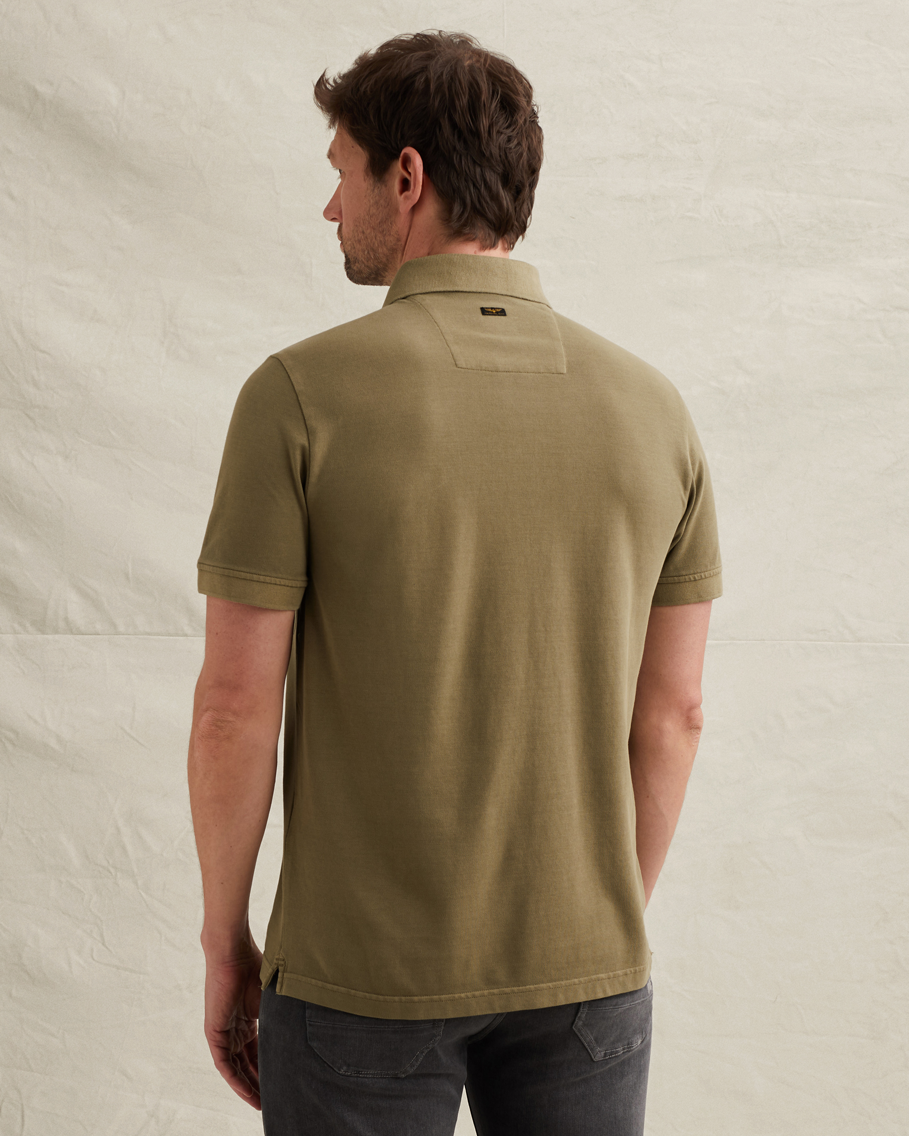 PME Legend Polo shirt with tailwing logo and garment-dye washx