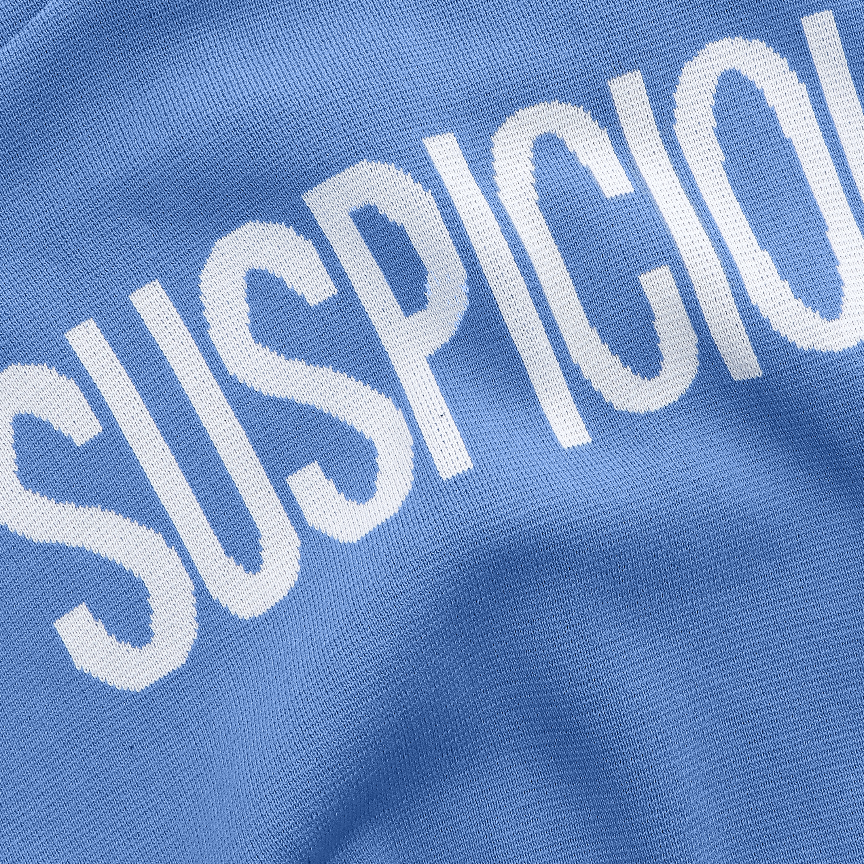 Suspicious Antwerp The Suspicious Cotton Knitted Crewneck - Coral Blue