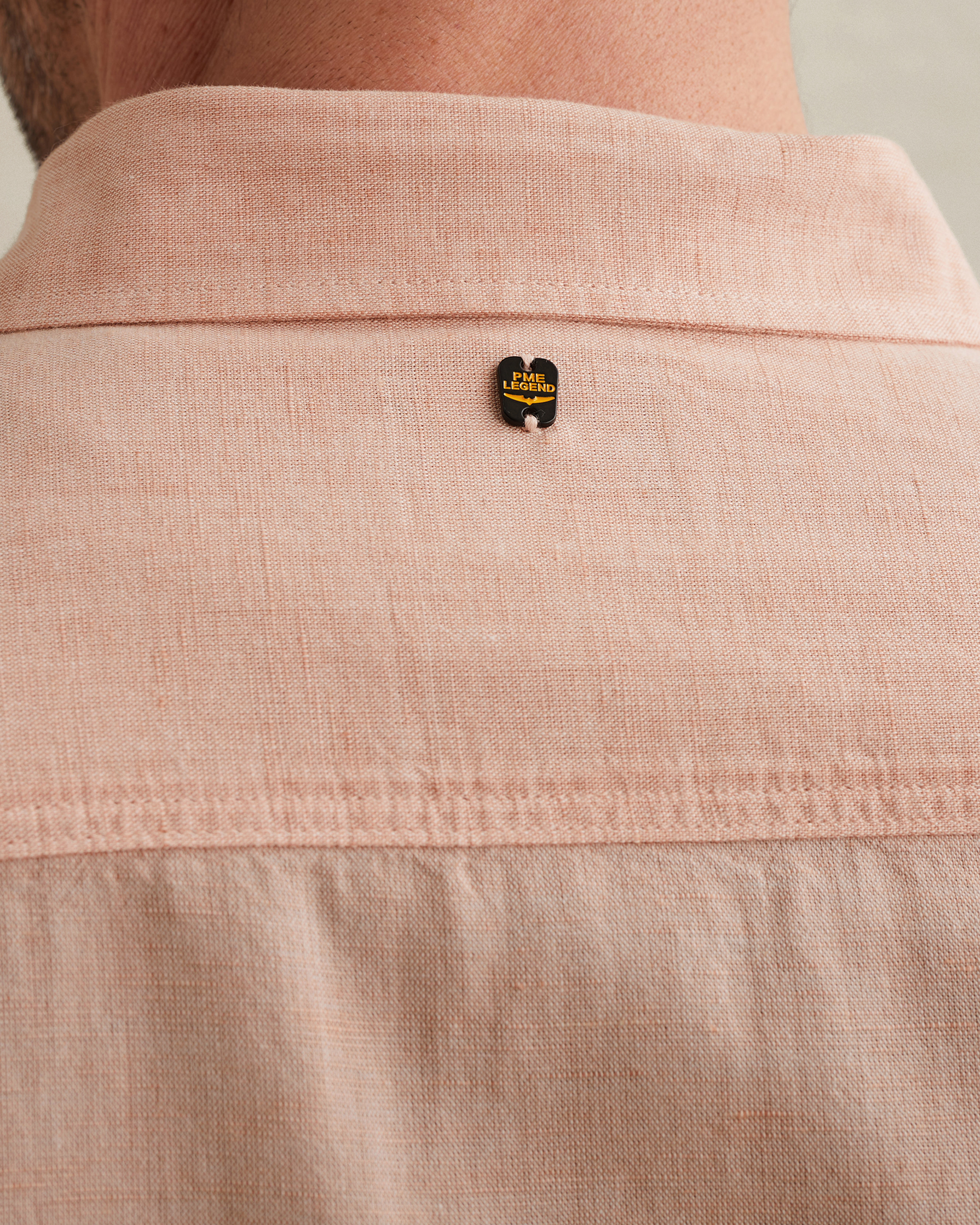 PME Legend Shirt in cotton/linen with button closurex