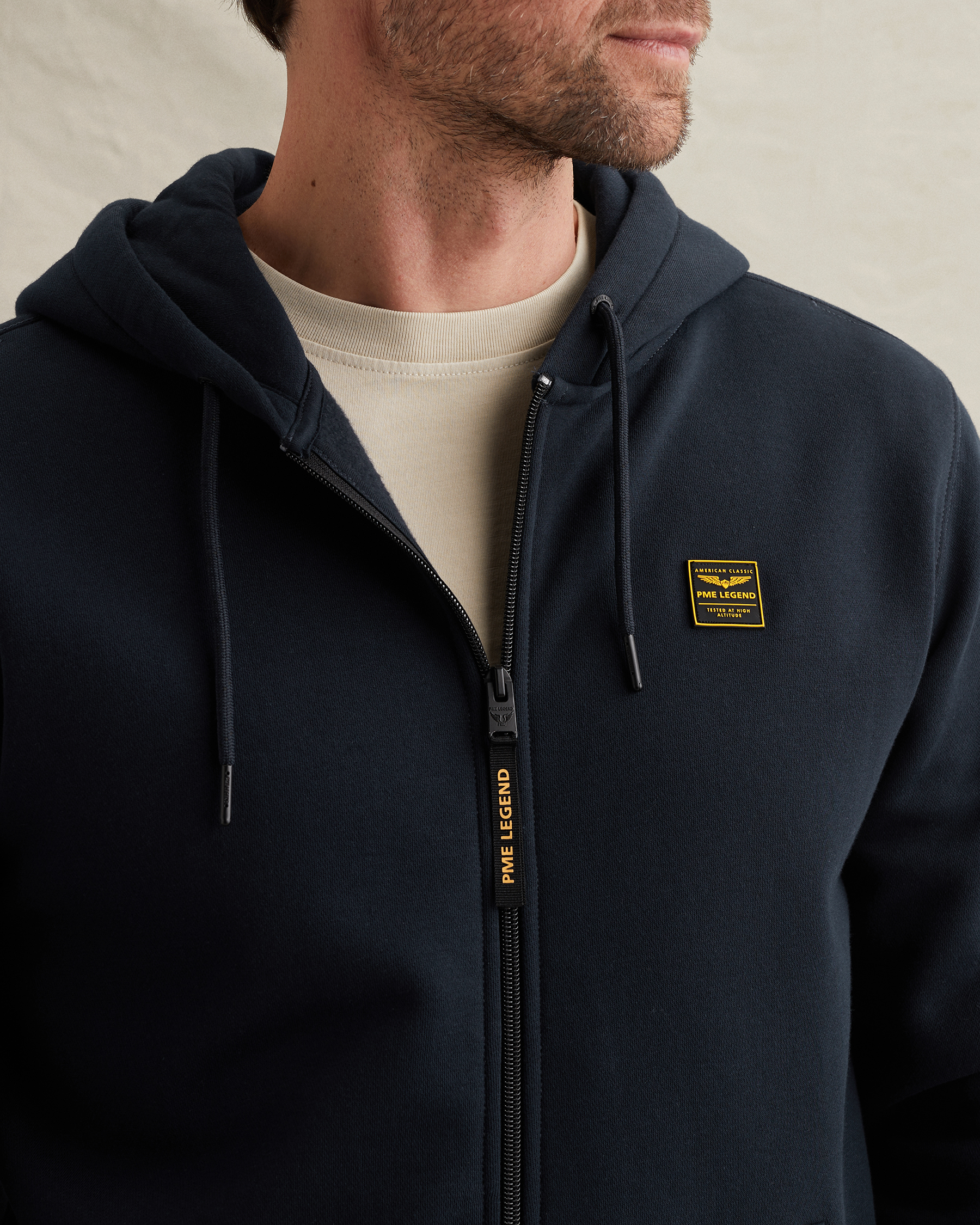 PME Legend Sweat jacket with hood and zipper closurex