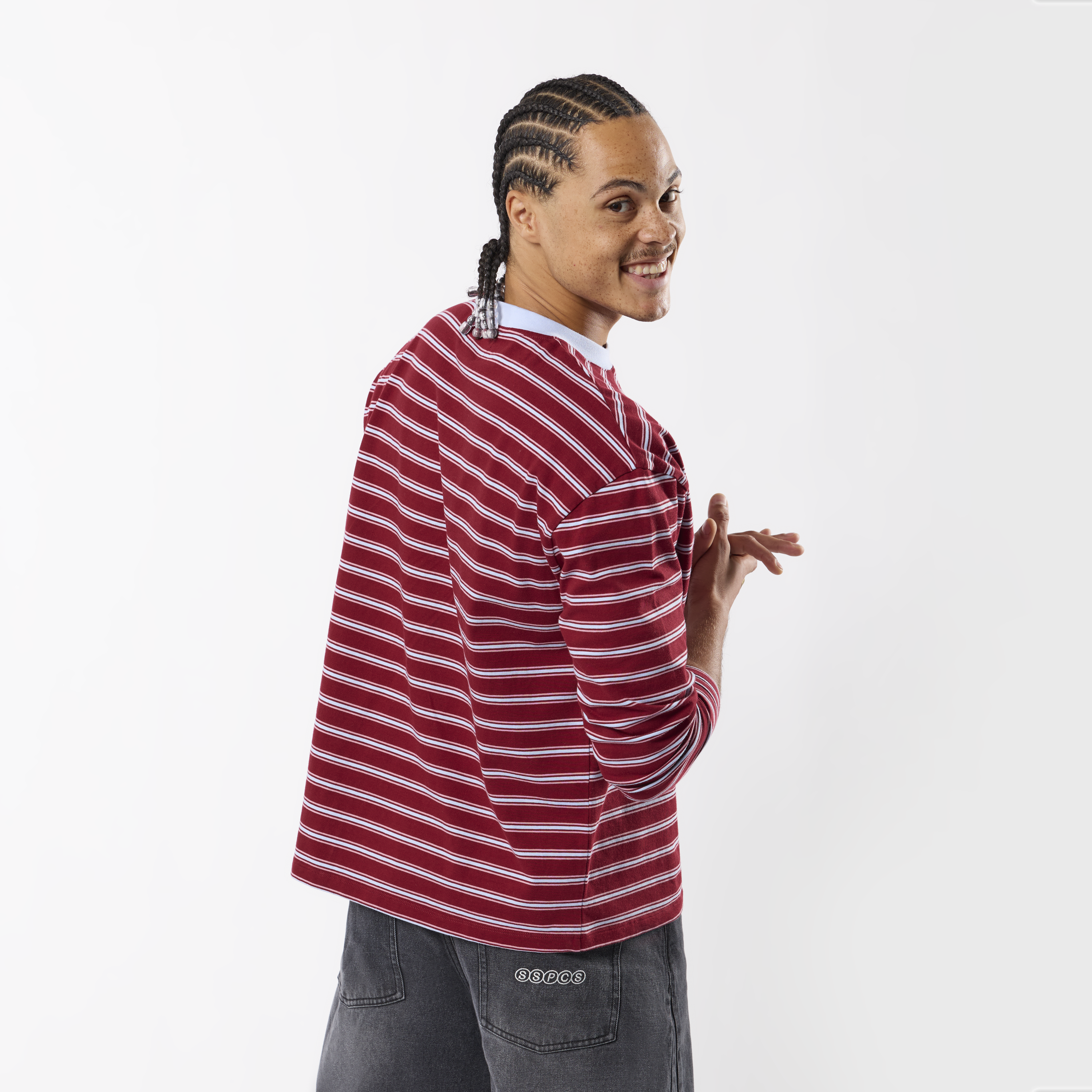 Suspicious Antwerp Winter3 / Flow Striped Longsleeve - Red & Blue