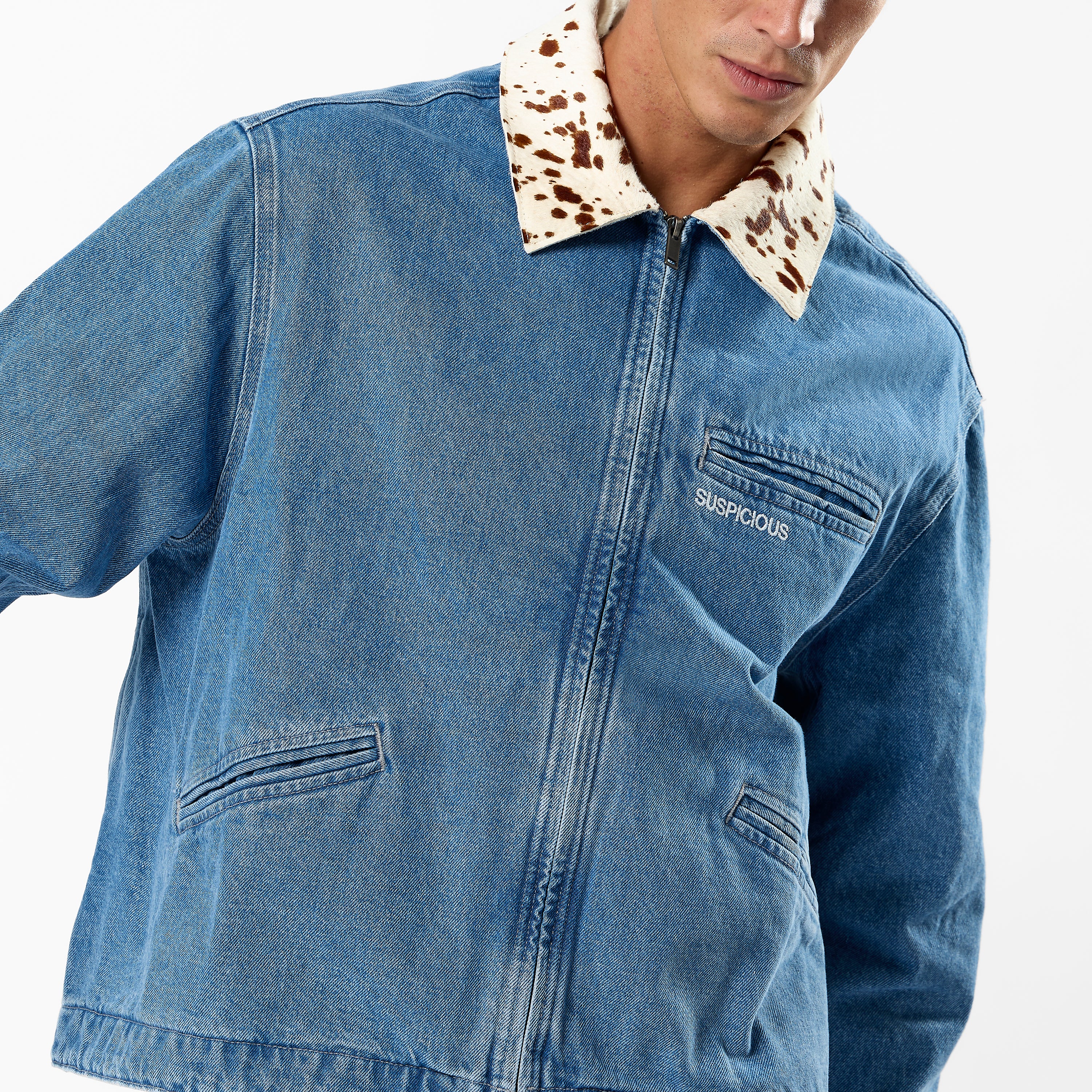 Suspicious Antwerp Bella Denim Zip-Up Jacket - Mediterranean Blue