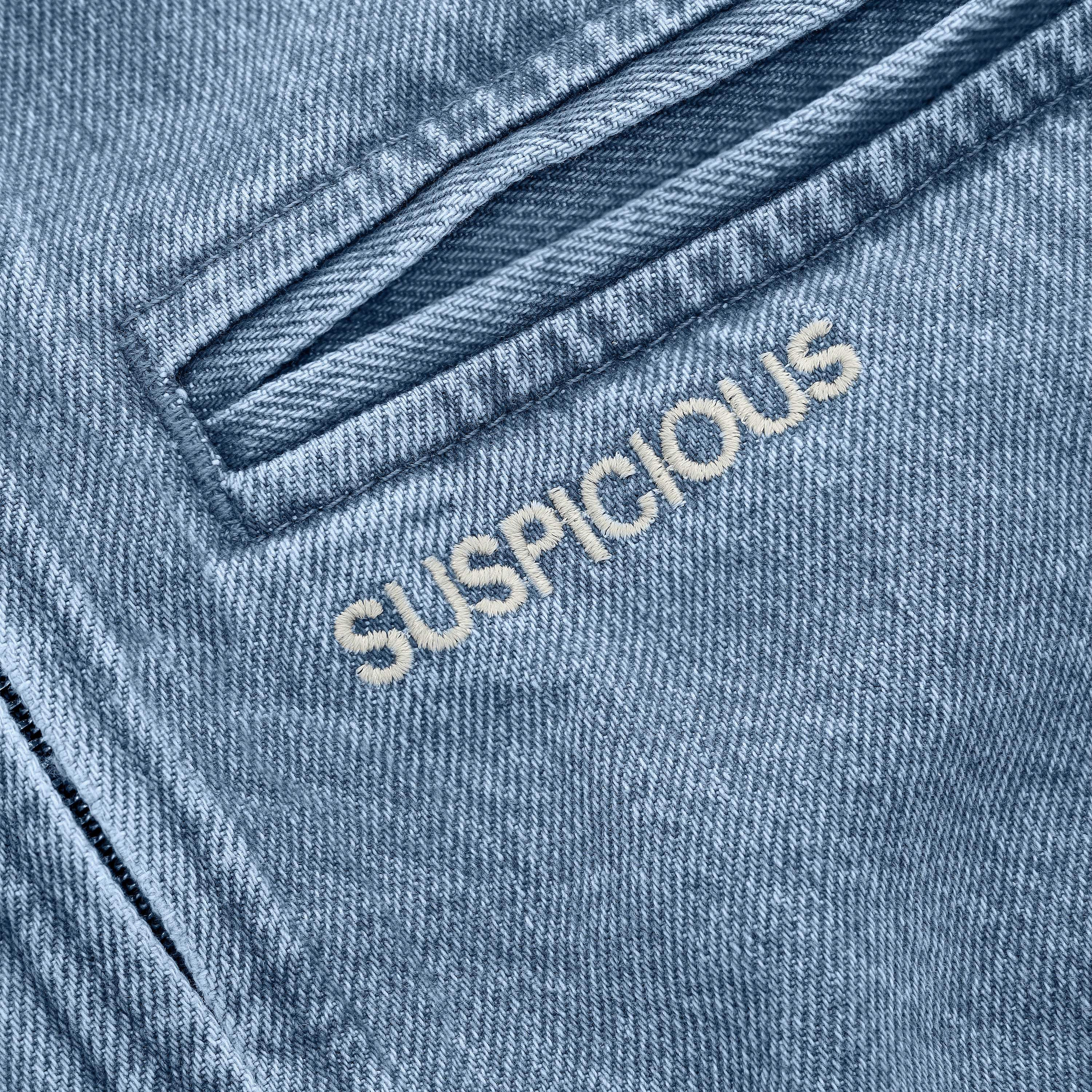 Suspicious Antwerp Bella Denim Zip-Up Jacket - Mediterranean Blue