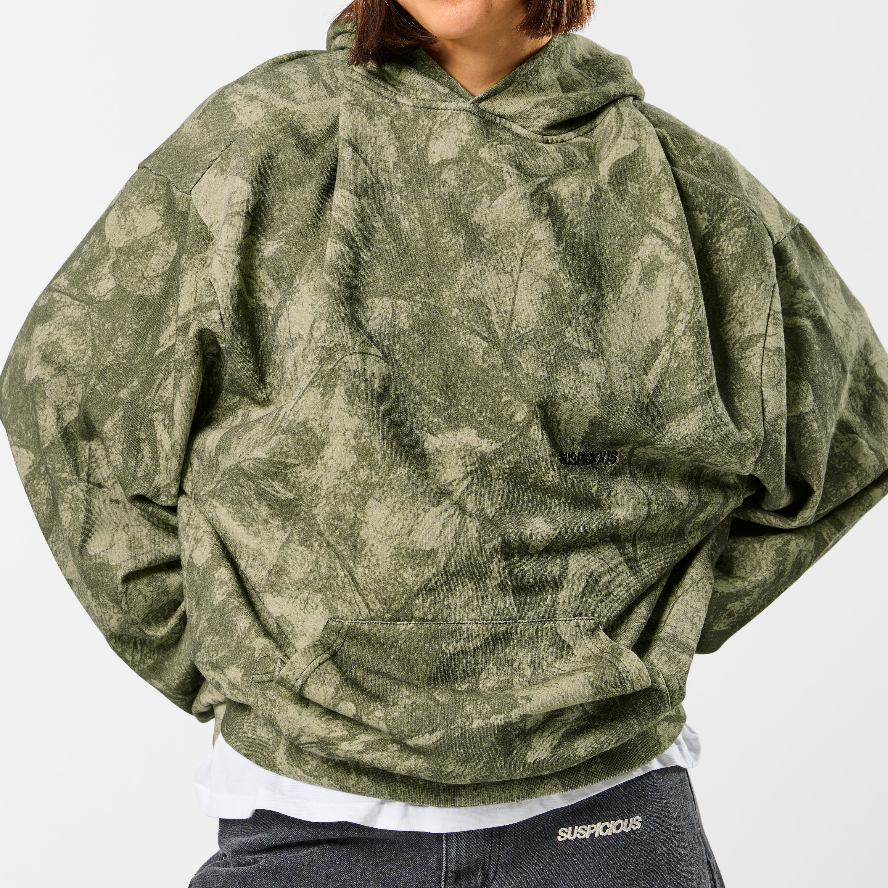 Suspicious Antwerp Softground / Essentials Hoodie - Faded Leafs