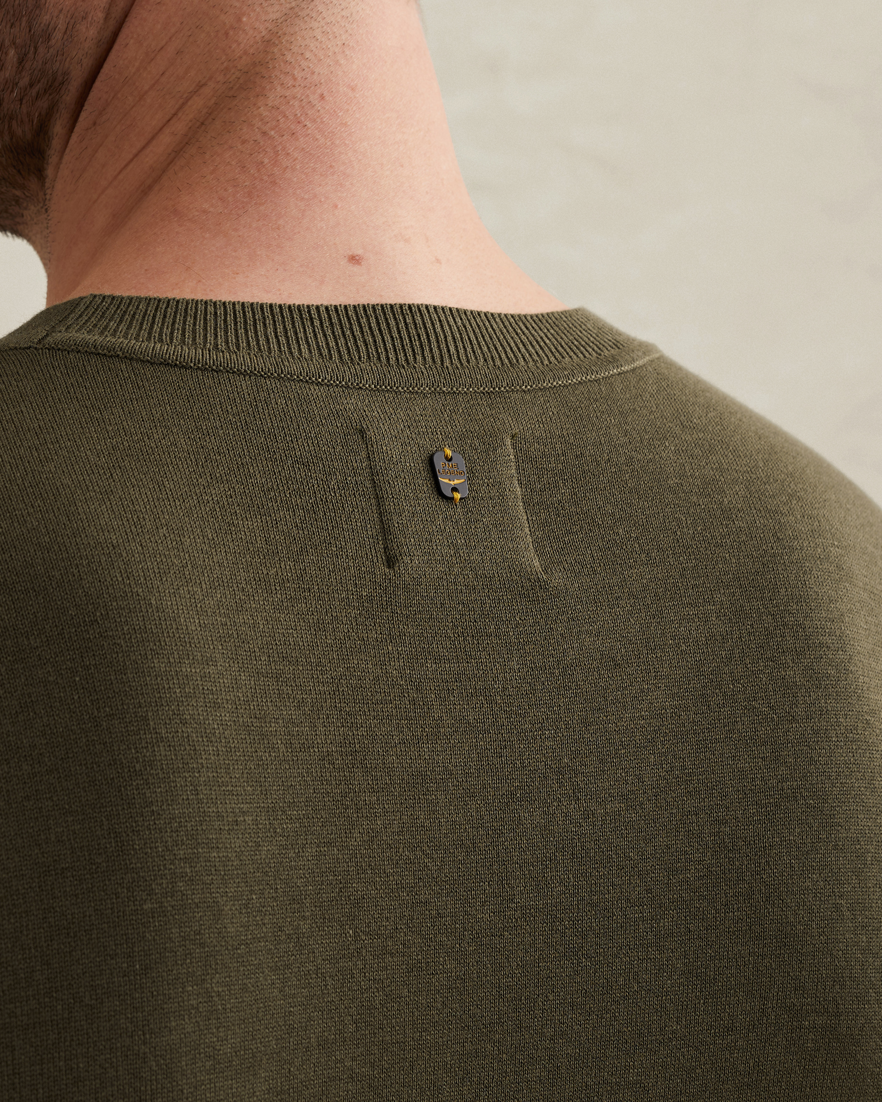 PME Legend T-shirt in cotton/modal with badgex
