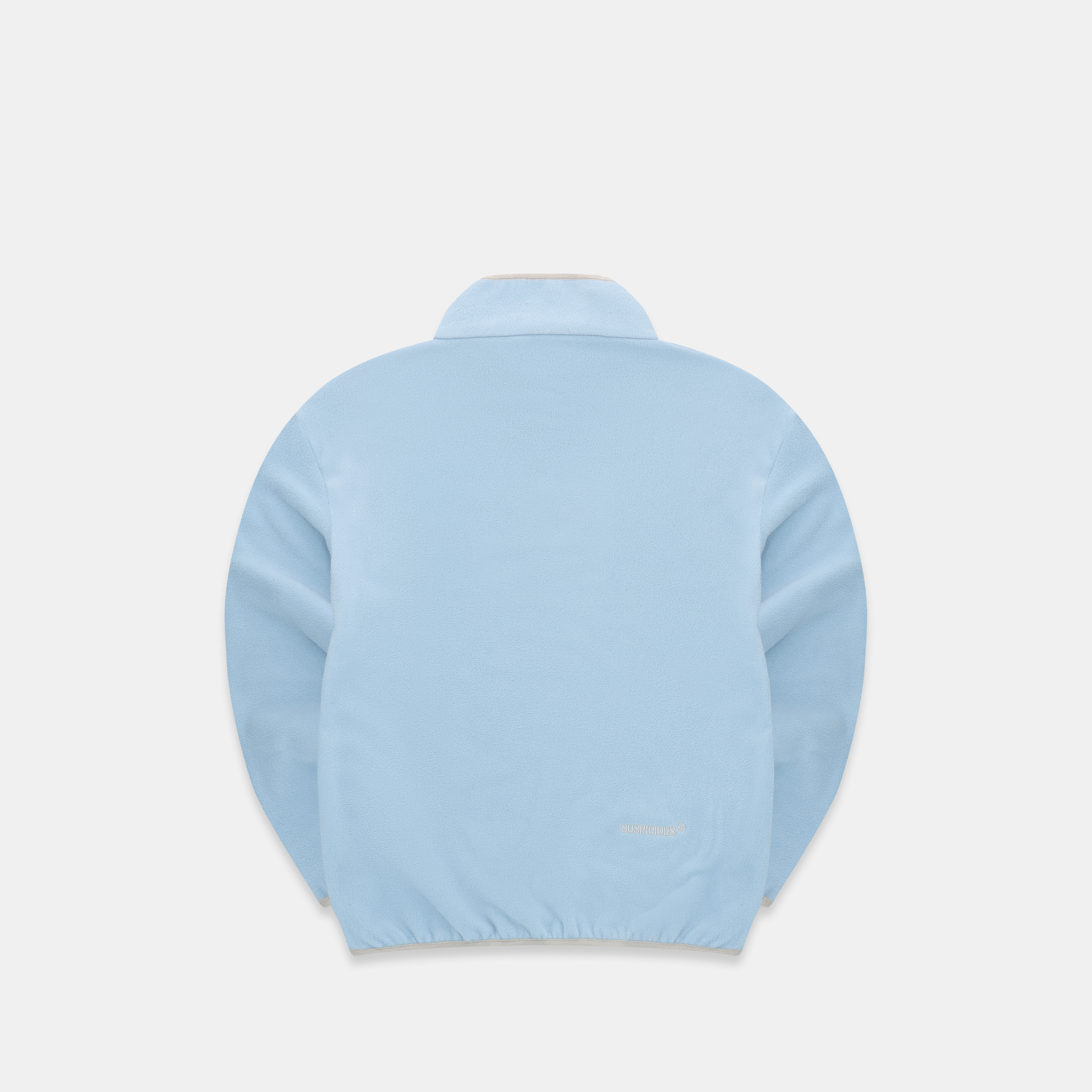 Suspicious Antwerp The Smiley Polar Half Snap - Baby Blue