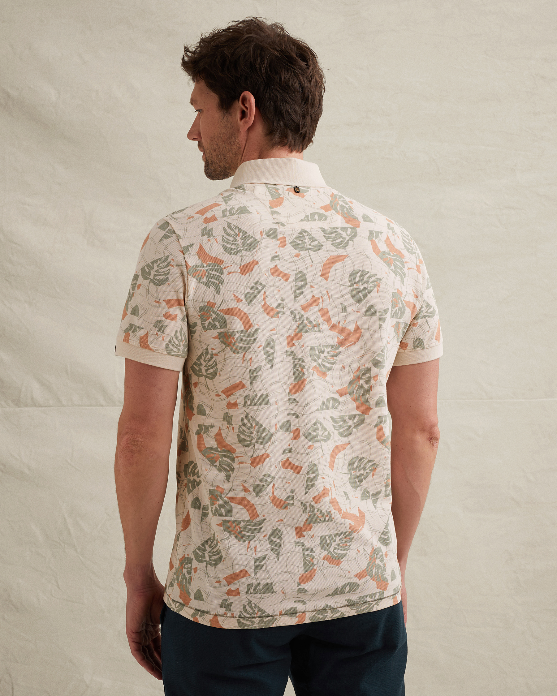 PME Legend Polo shirt with allover print and tailwing logox