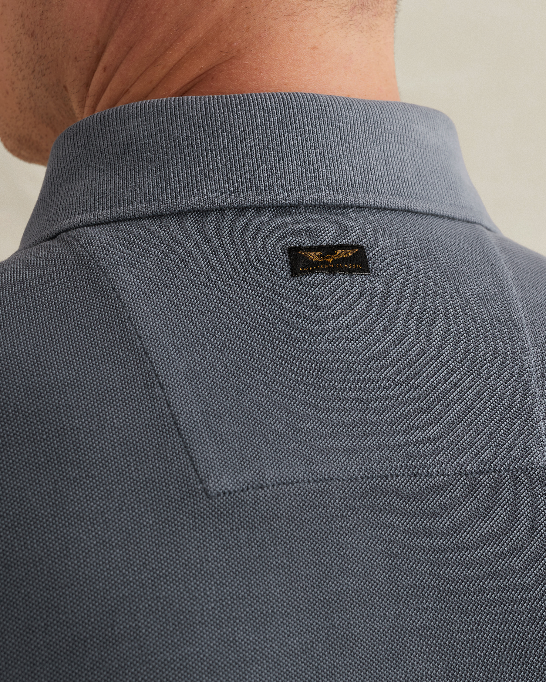PME Legend Polo shirt with tailwing logo and garment-dye washx