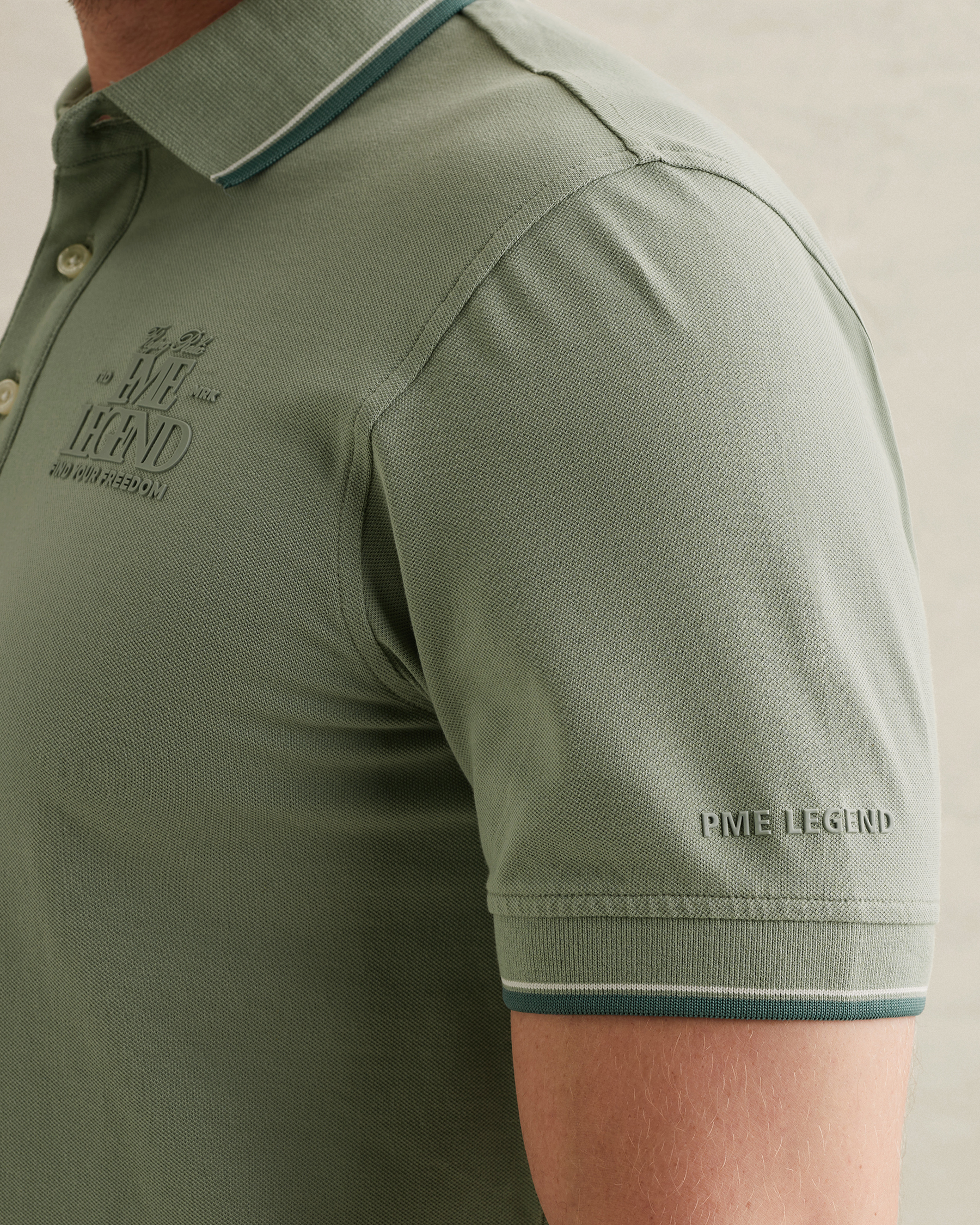 PME Legend Polo shirt in piqué with artworkx