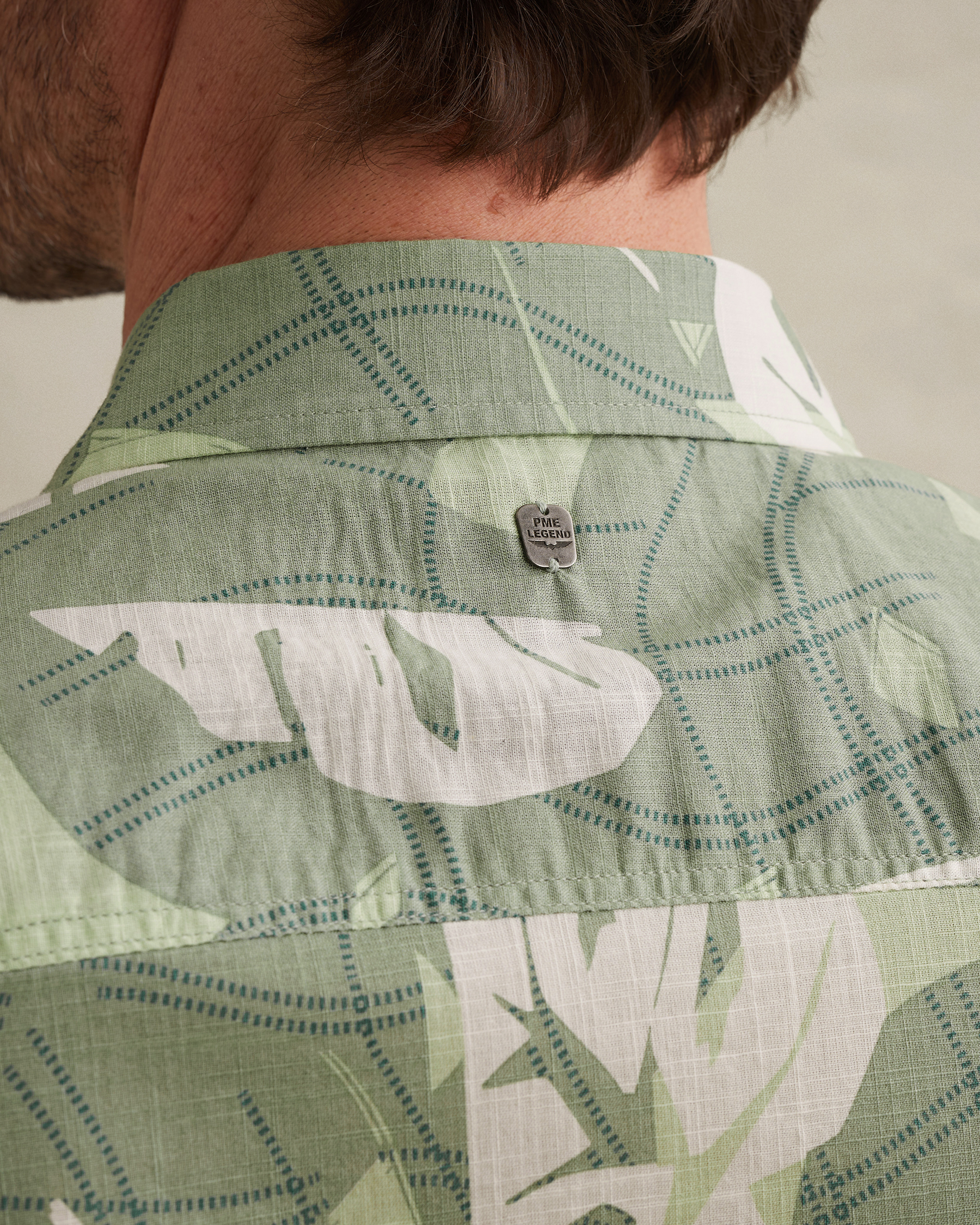 PME Legend Shirt with short sleeves in slub cottonx