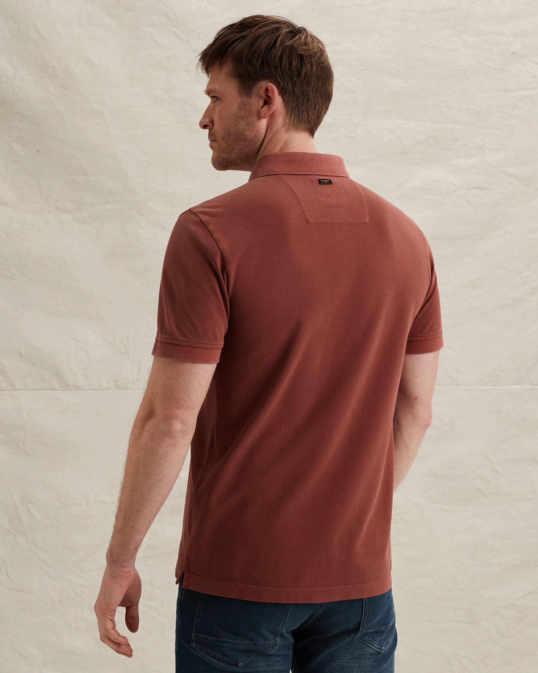 PME Legend Polo shirt with garment-dye washx