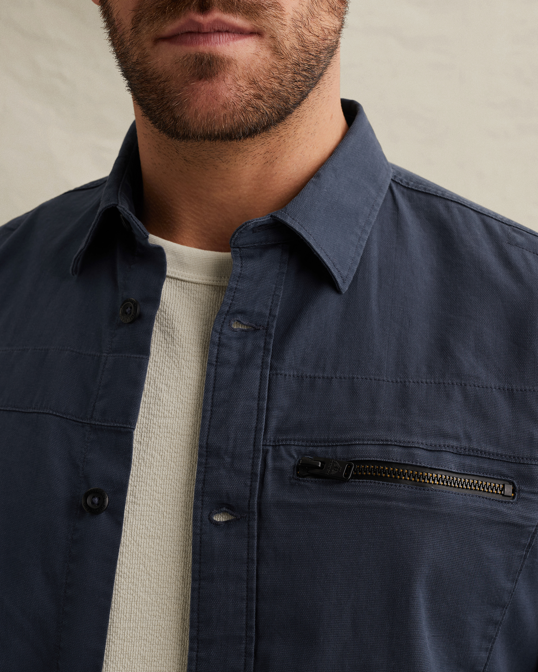 PME Legend Shirt jacket with button closure and chest pocketx