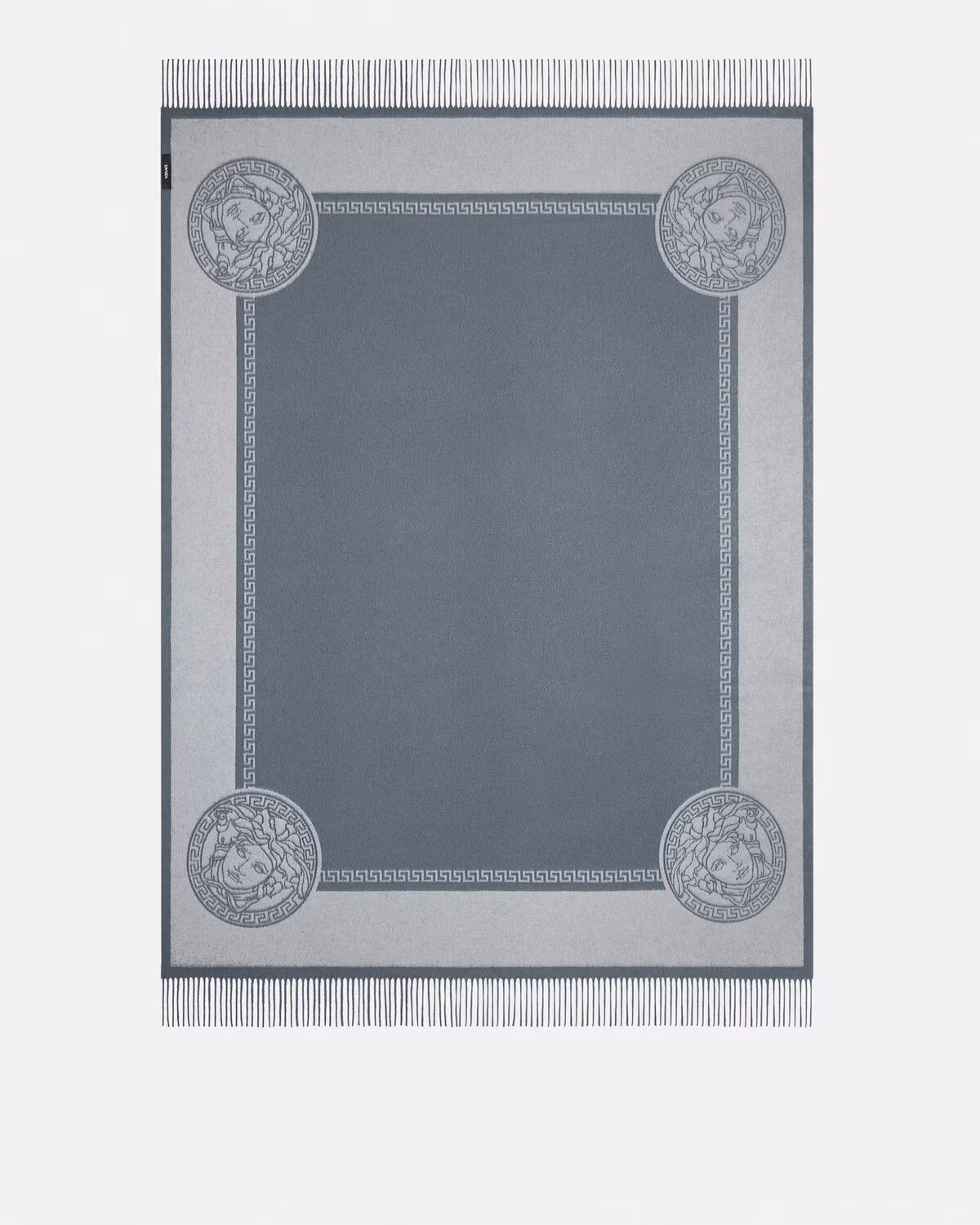 Versace Icon Cashmere-Blend Fringed Blanket