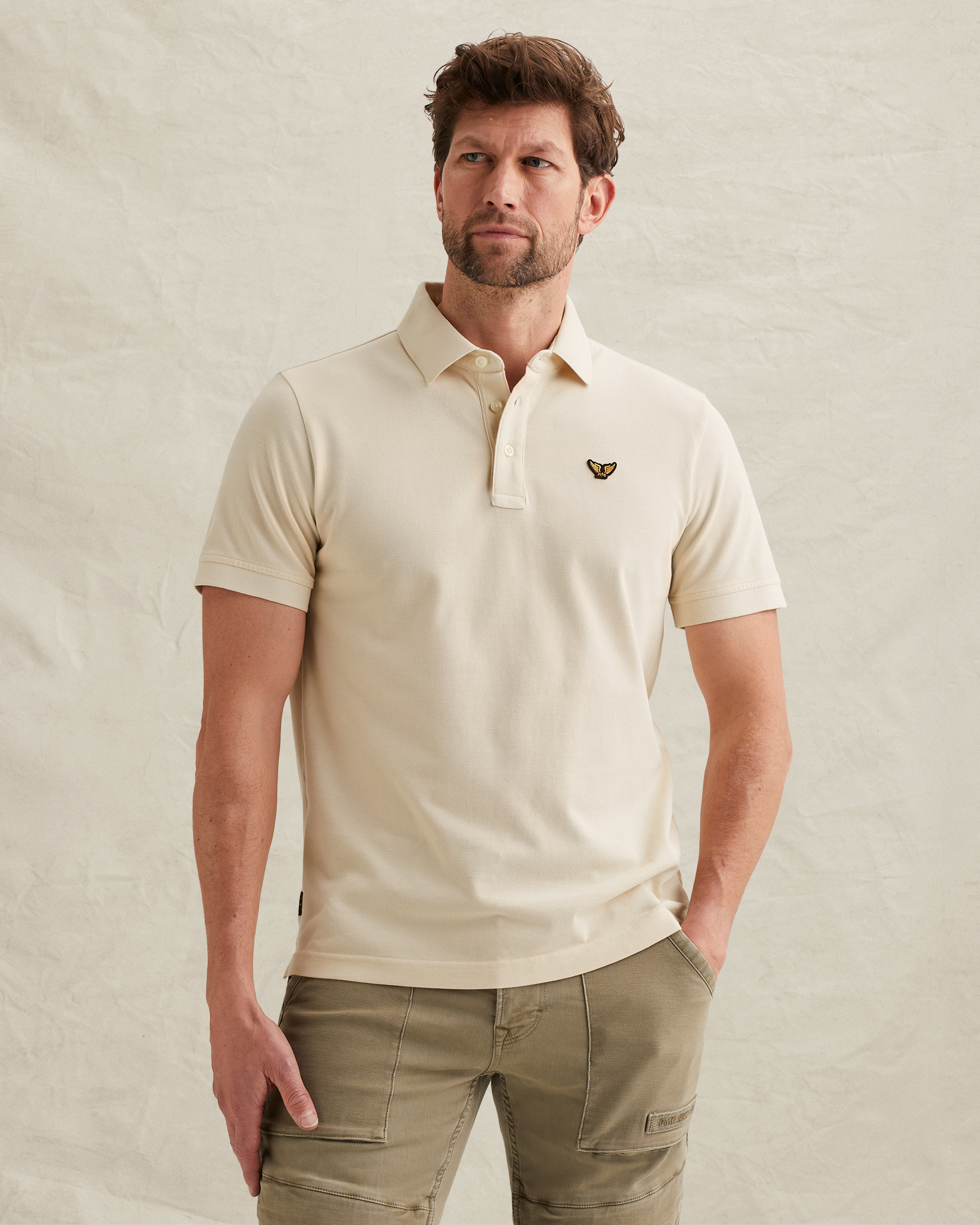 PME Legend Polo shirt with garment-dye washx