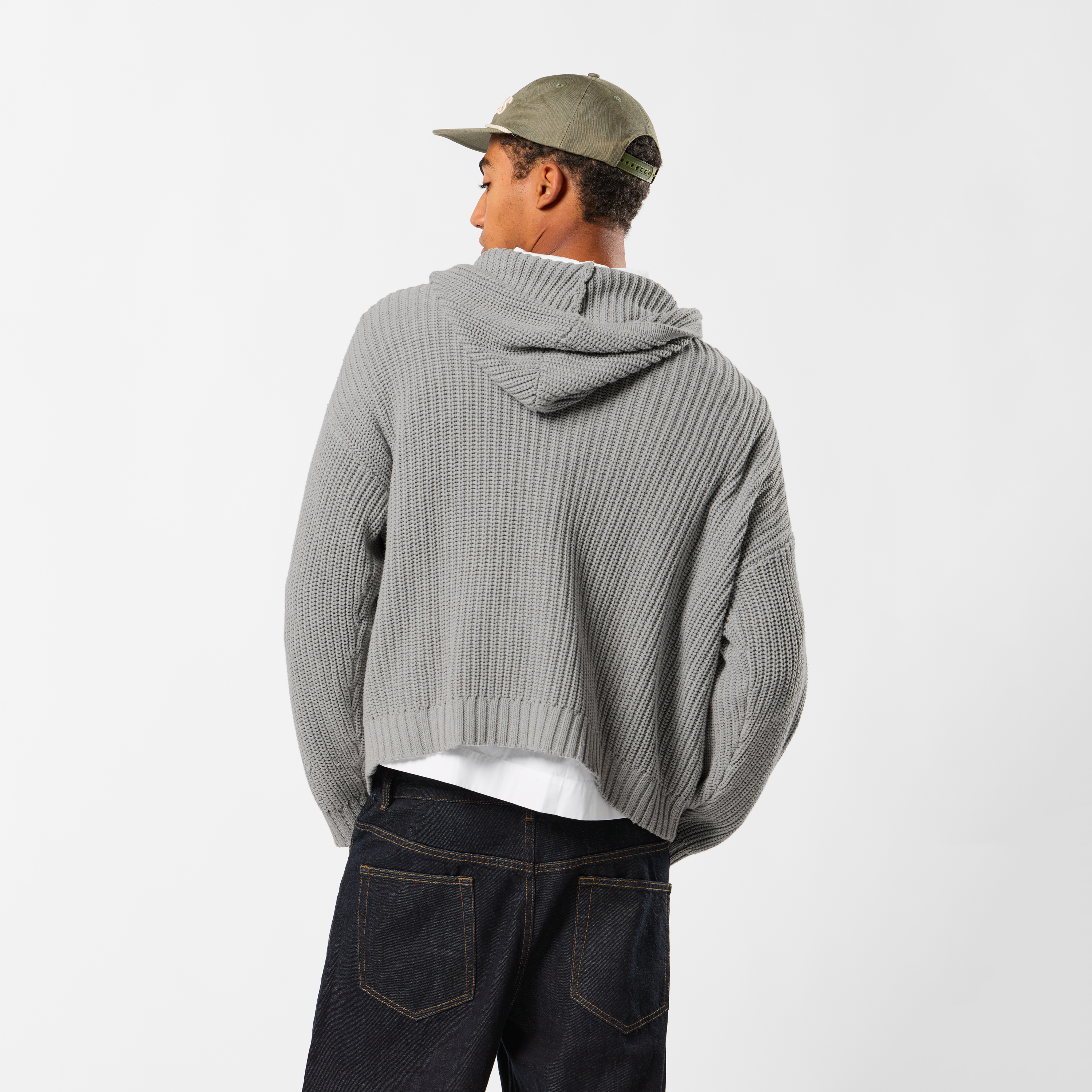Suspicious Antwerp Fall / Core Knitted Hoodie - Neutral Heather
