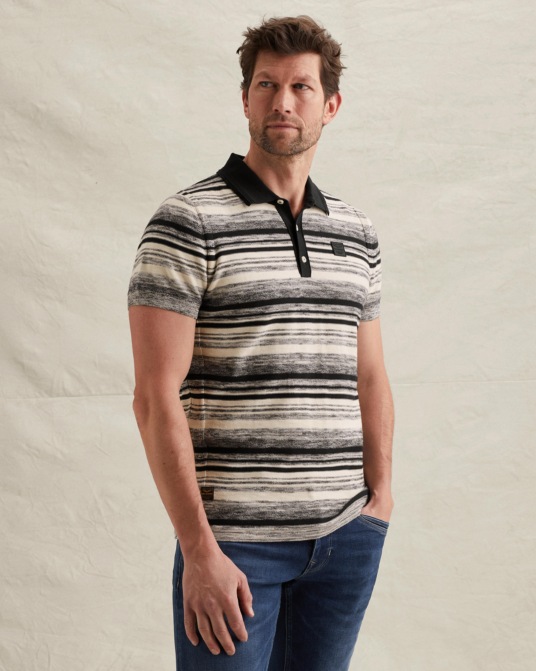PME Legend Polo shirt with color gradient and badgex